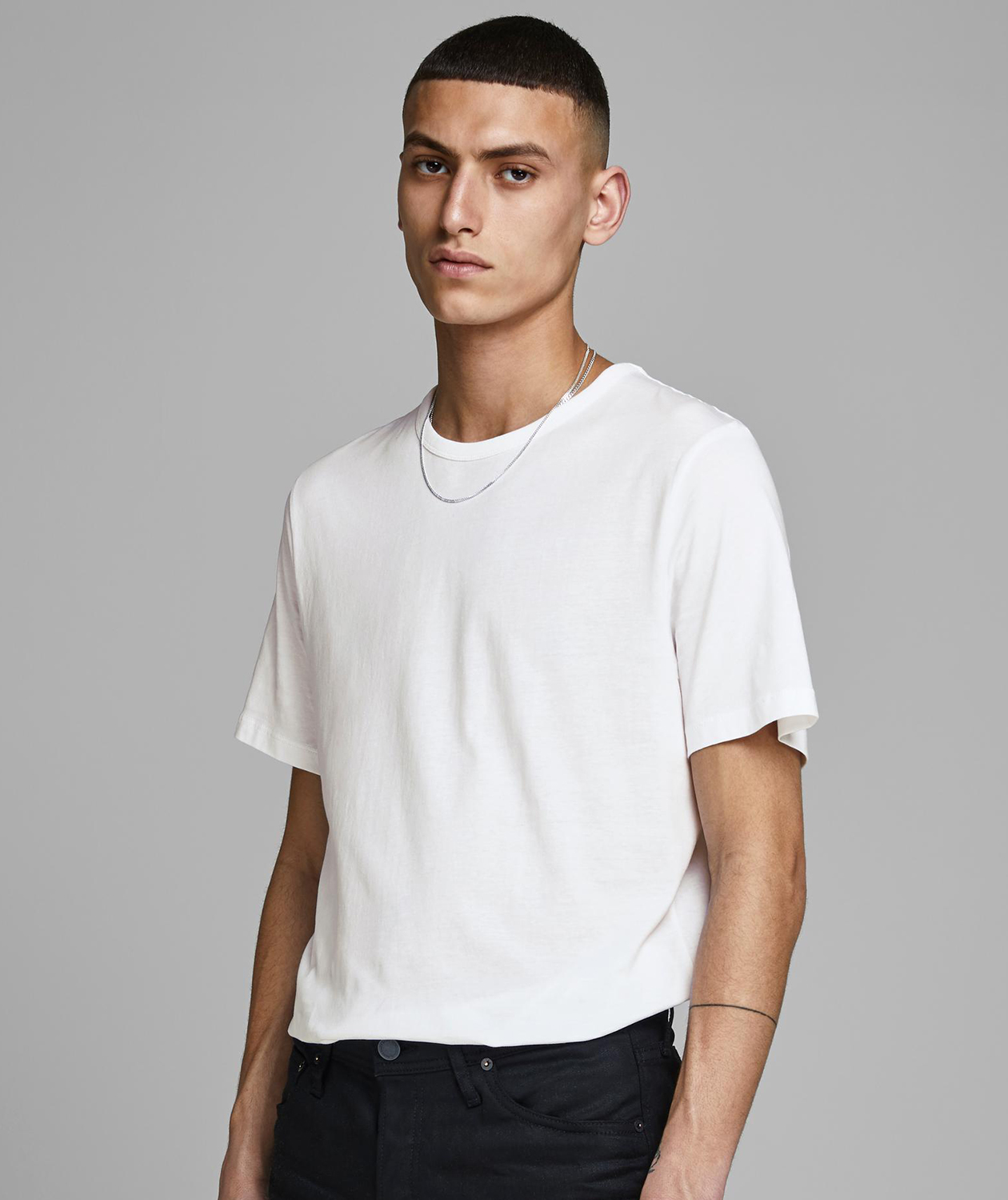 Jack & Jones JABASIC 2er Pack kurz&auml;rmlige Unterhemd, Wei&szlig;, large image number 3