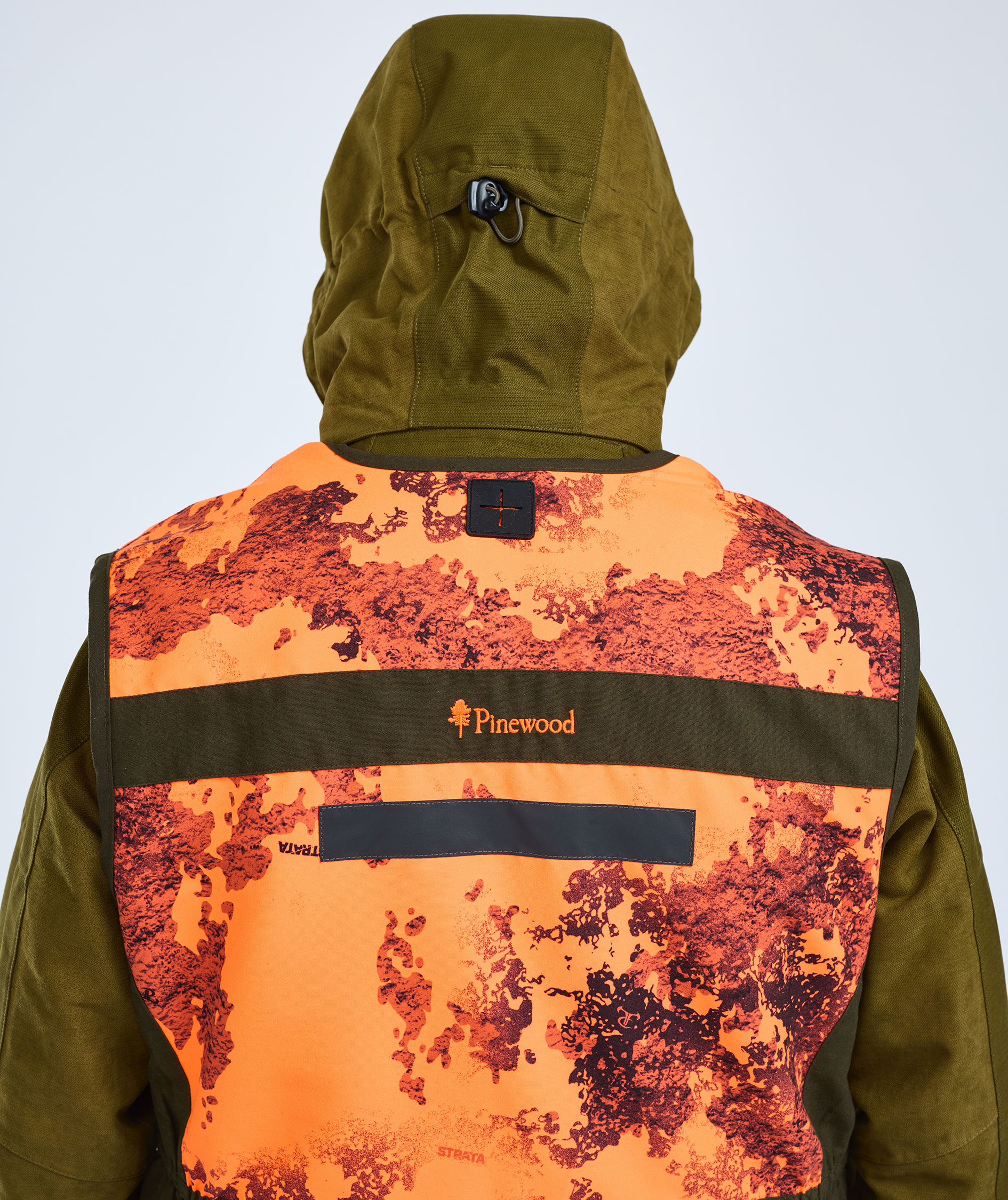Pinewood&nbsp;Furudal Hunters Pro 2.0 Camou vest, Strata Blaze/Moss Green, large image number 4