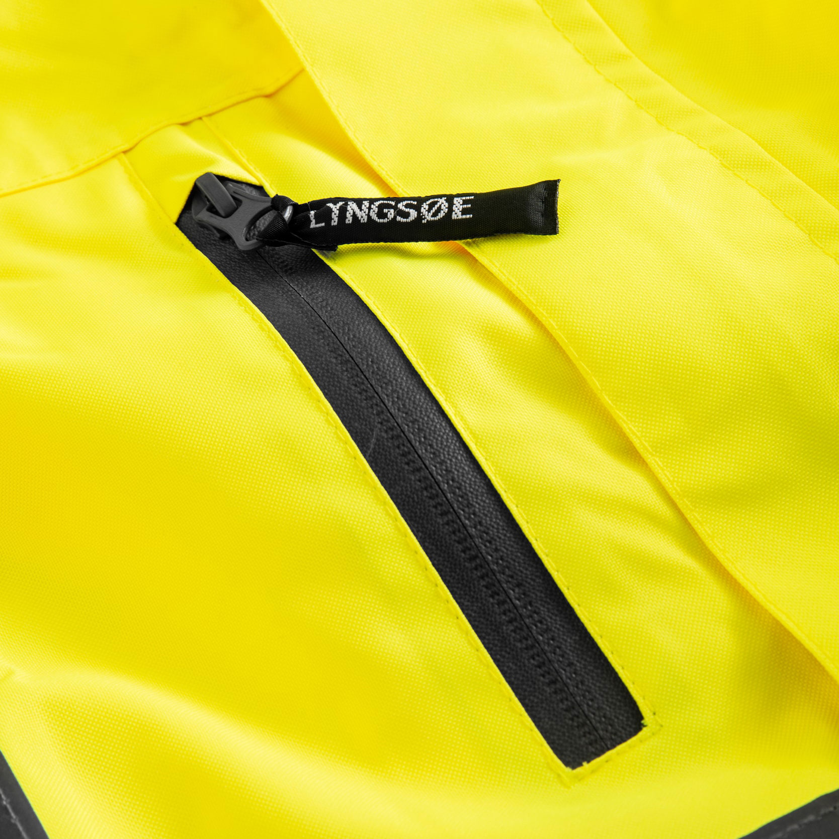 Lyngs&oslash;e shell jacket FOX6055, Hi-Vis Yellow, large image number 3
