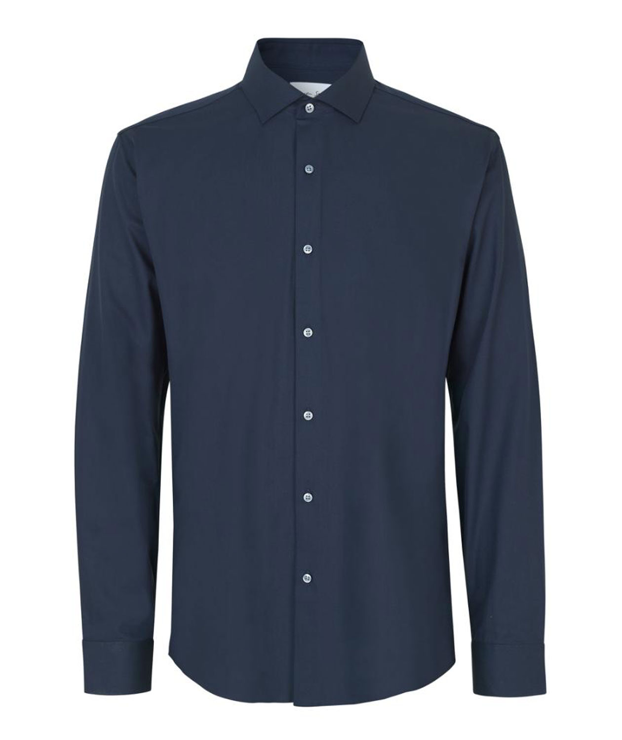 Seven Seas hybrid Modern fit shirt, Navy