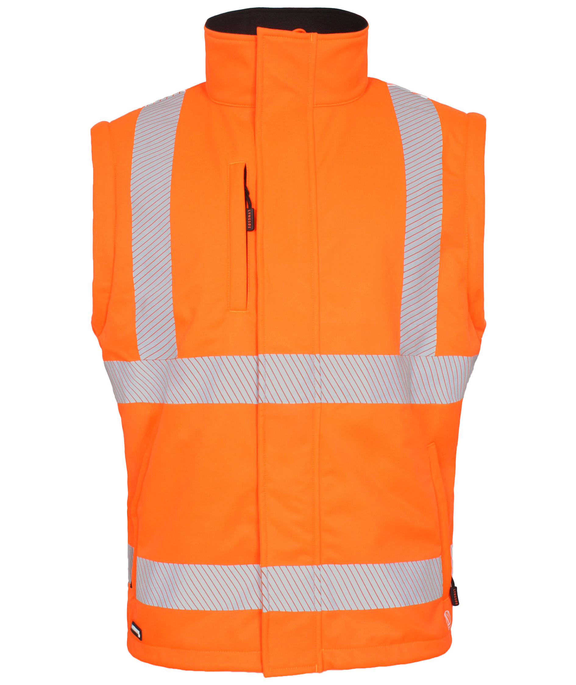 Lyngs&oslash;e 2-i-1 softshelljacka, Varsel Orange/Svart