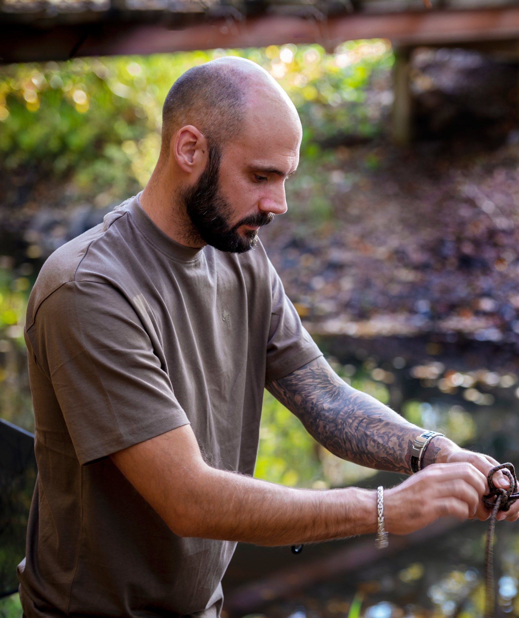 Pinewood 3-pak T-shirt, Brun/khaki, large image number 3