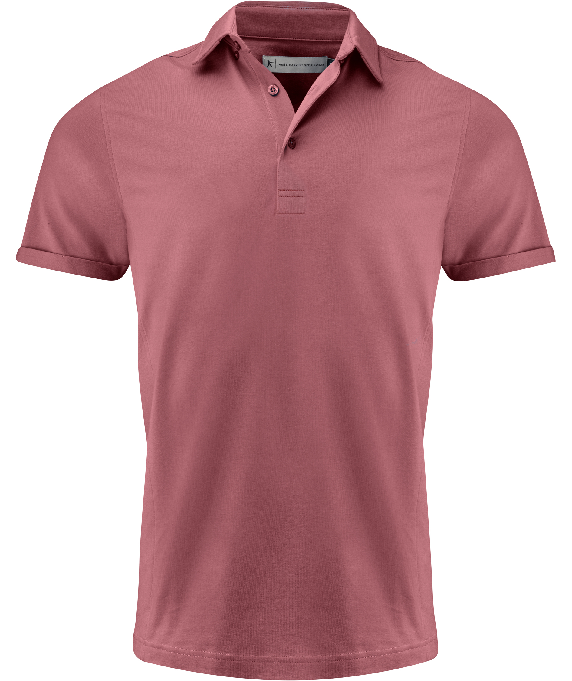 J. Harvest Sportswear American Poloshirt, Dusty Red, Dusty Red, swatch