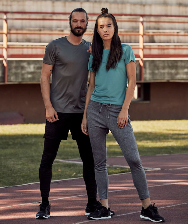 Clique Basic Active-T Damen T-Shirt, Lagoon, large image number 2