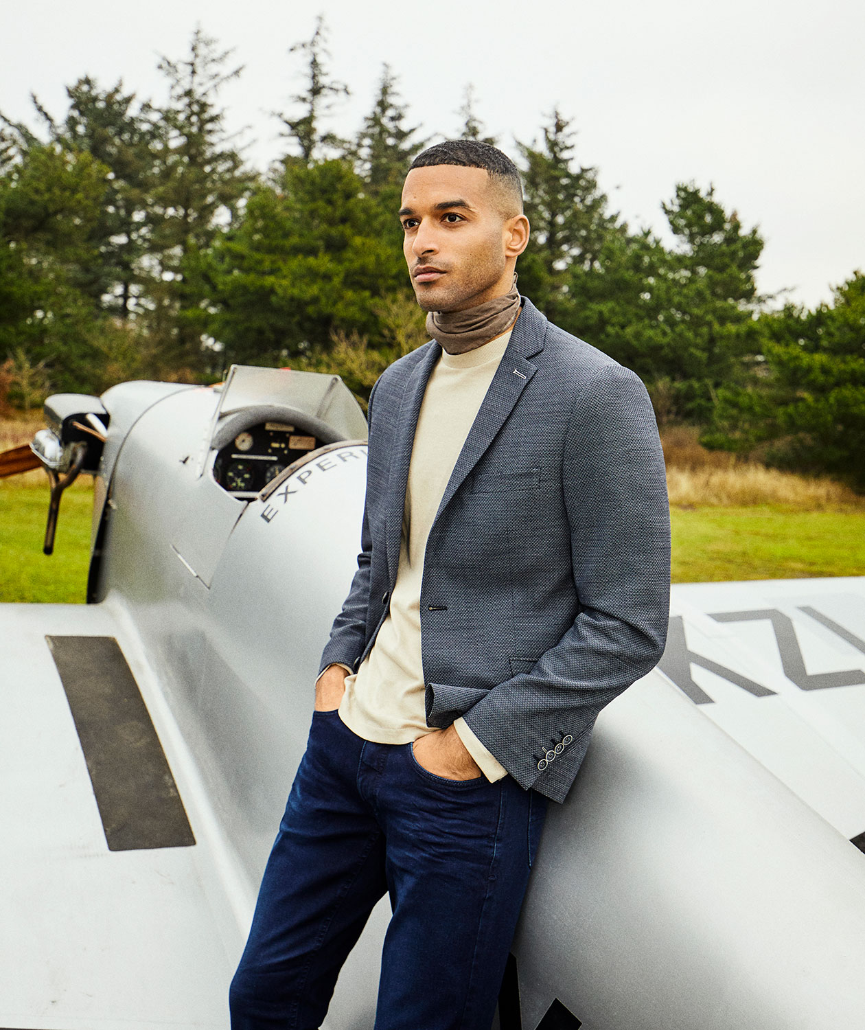 Sunwill Extreme Flexibility Modern fit blazer, Navy, large image number 9