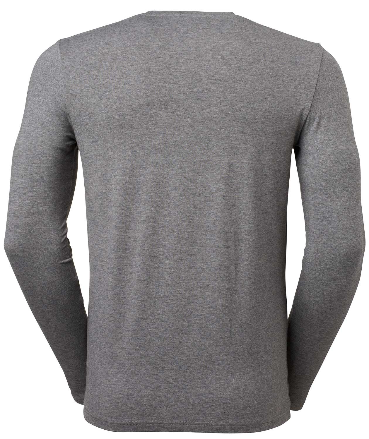 South West Leo organic long-sleeved T-shirt, Dark Heather Grey, large image number 2