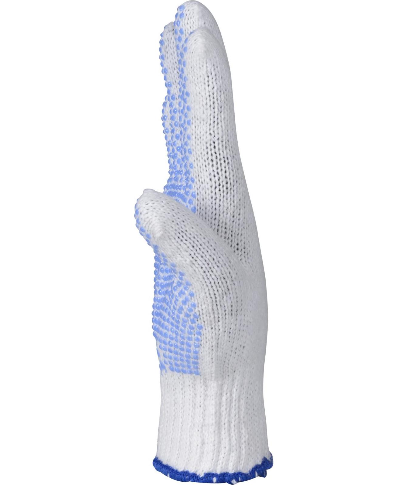 OX-ON Knitted Supreme 13600 Dots arbejdshandsker, Hvid/Bl&aring;, large image number 6