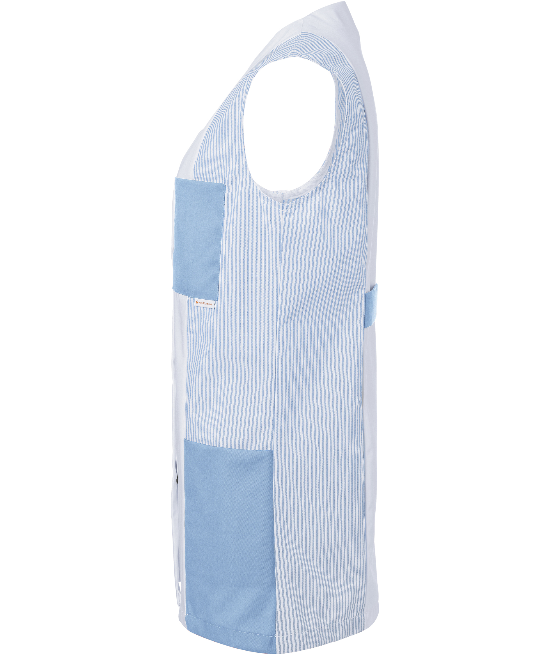 Karlowsky Sabrina Damen-Tunika ohne &Auml;rmel, White/light blue, large image number 3