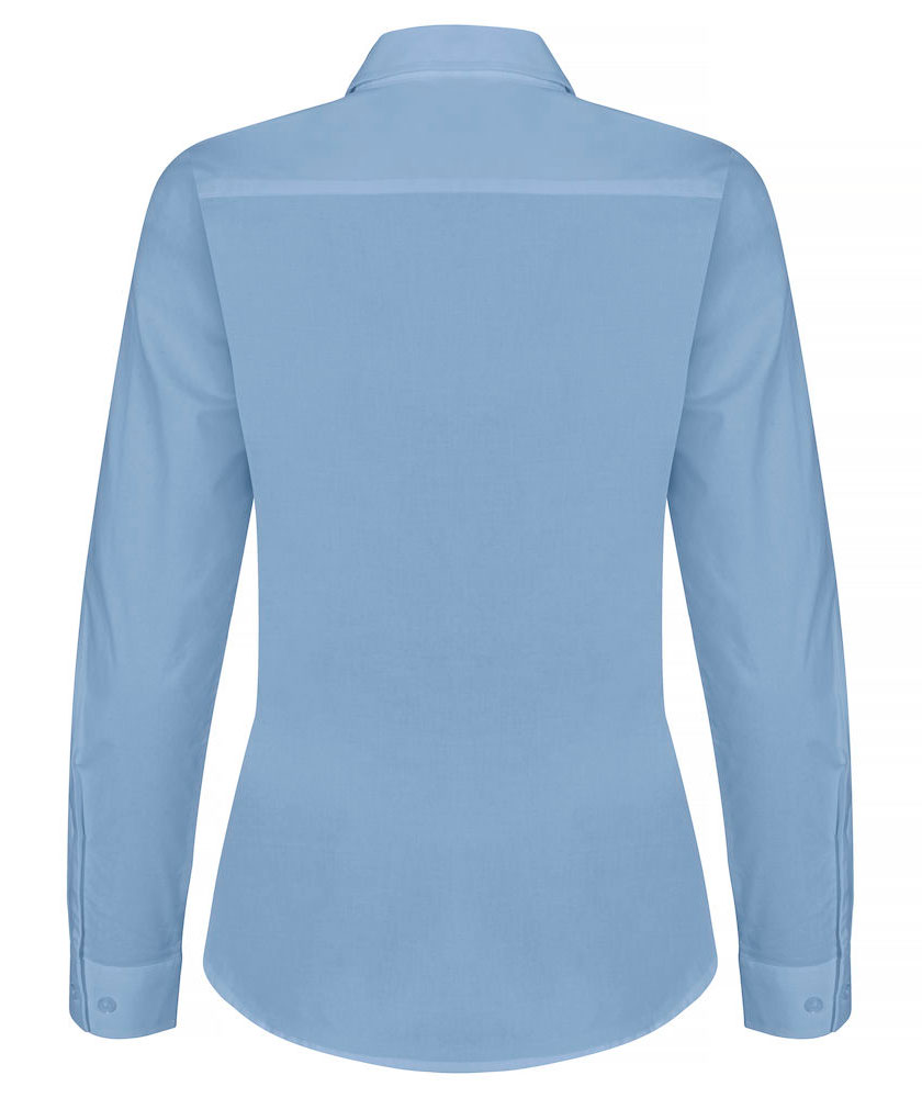 Clique dame Stretch Shirt, Light-Blue, large image number 1
