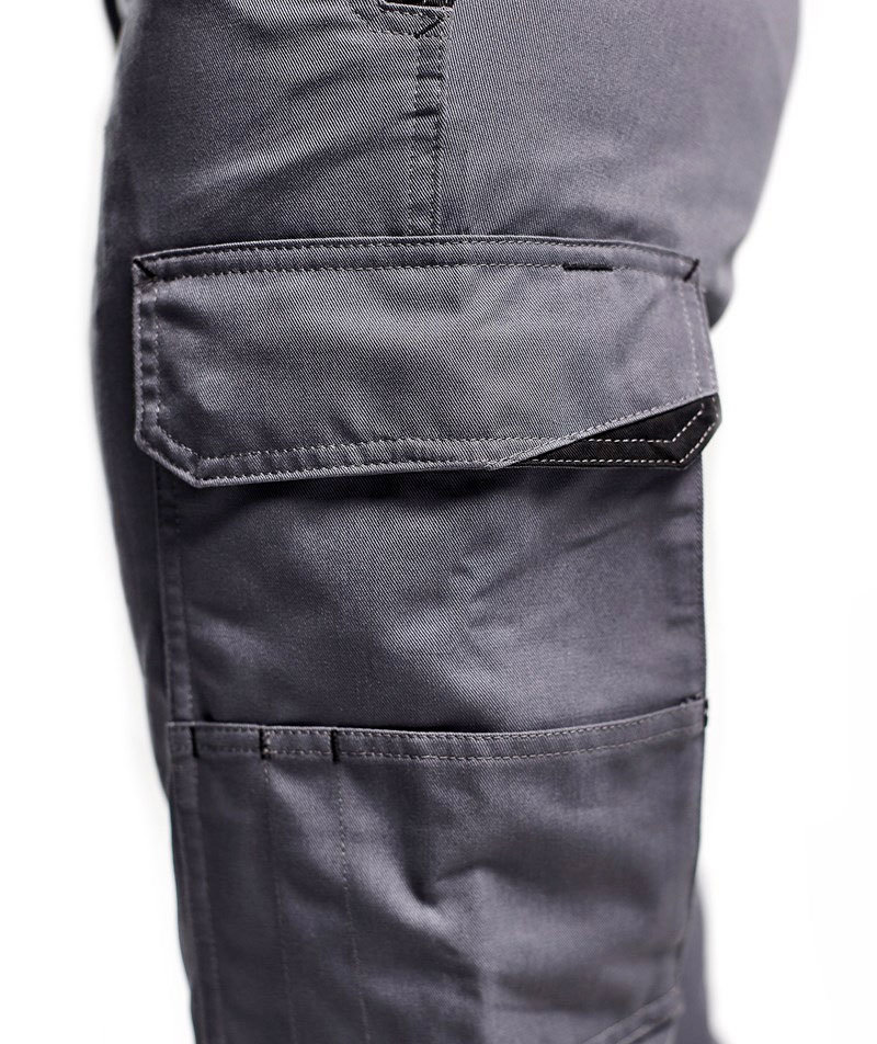 Bl&aring;kl&auml;der dame servicebukser, Gr&aring;/Sort, large image number 6