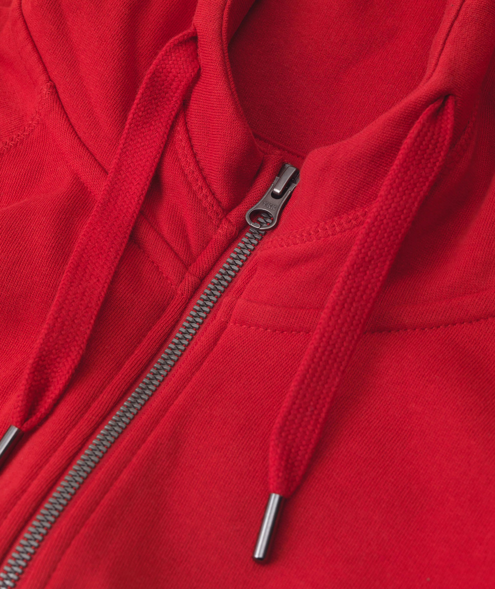 ID hoodie med dragkedja dam, R&ouml;d, large image number 3