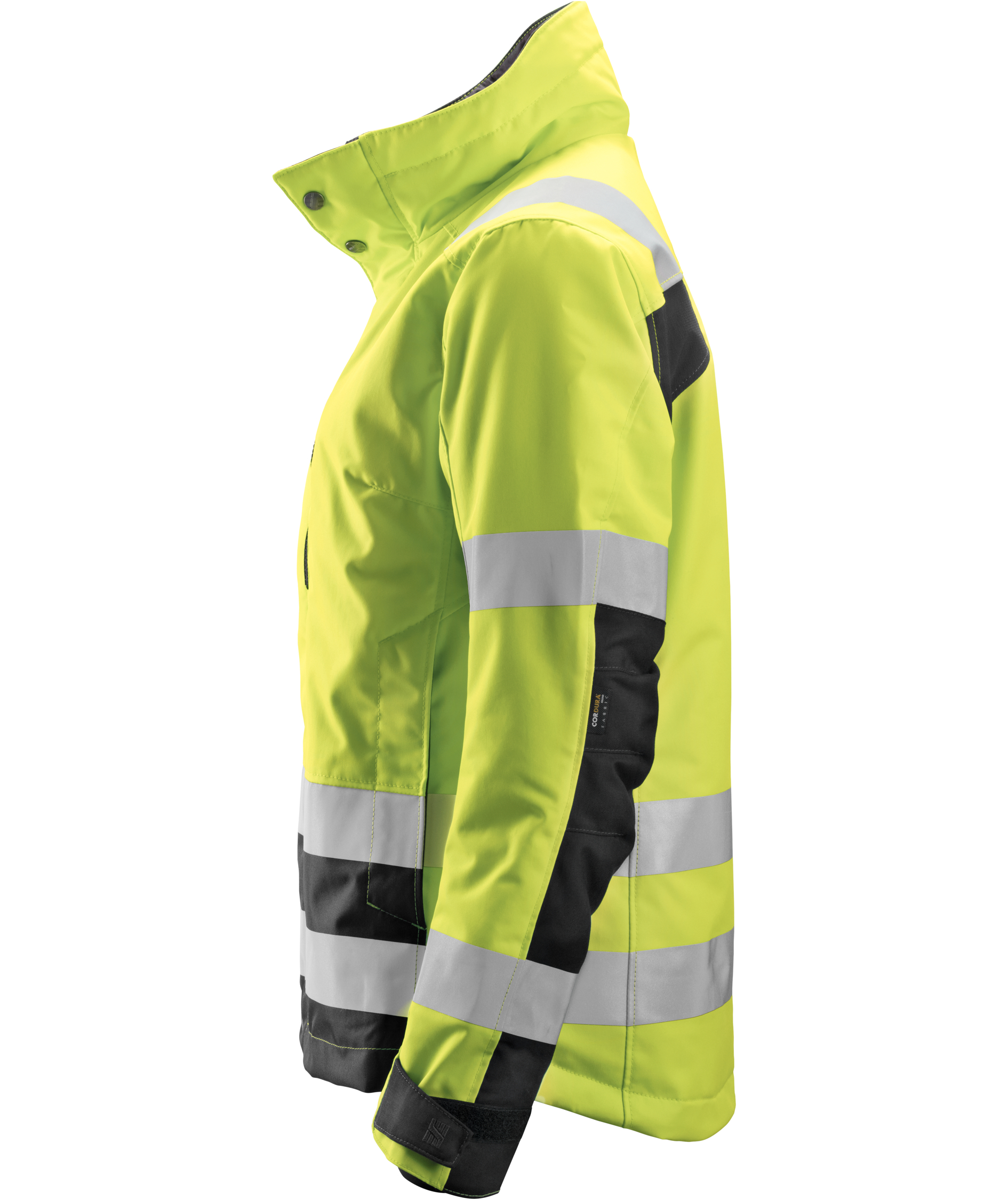 Snickers AllroundWork 37.5&reg; dame vinterjakke 1137, Hi-vis Gul/Sort, large image number 3
