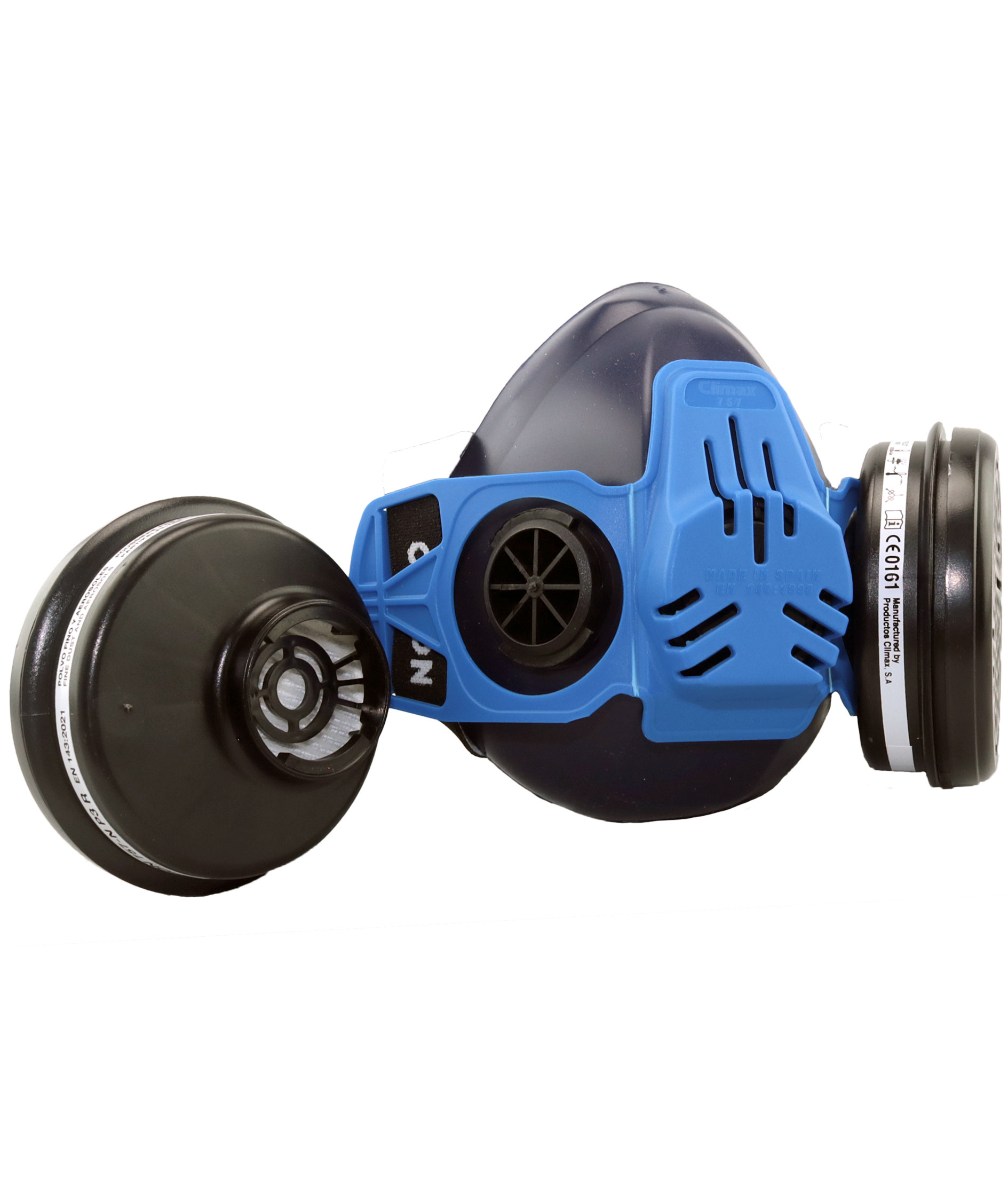 OX-ON half mask construction comfort P3R, Blue, Blue, large image number 2