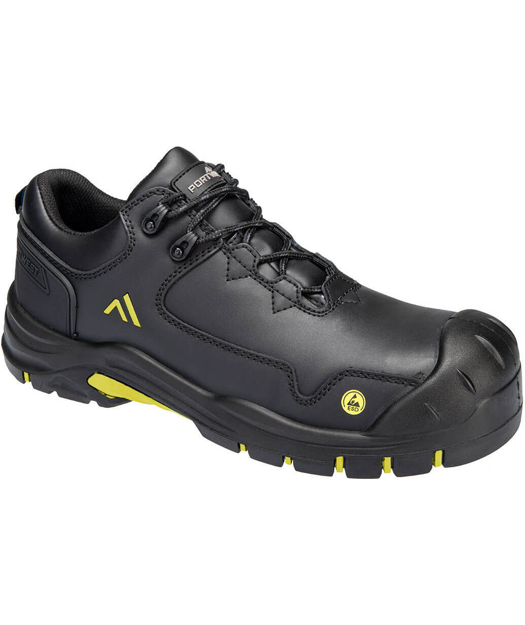 Portwest FC19 Apex Compositelite sikkerhedssko S3S, Sort/Gul, Sort/Gul, swatch