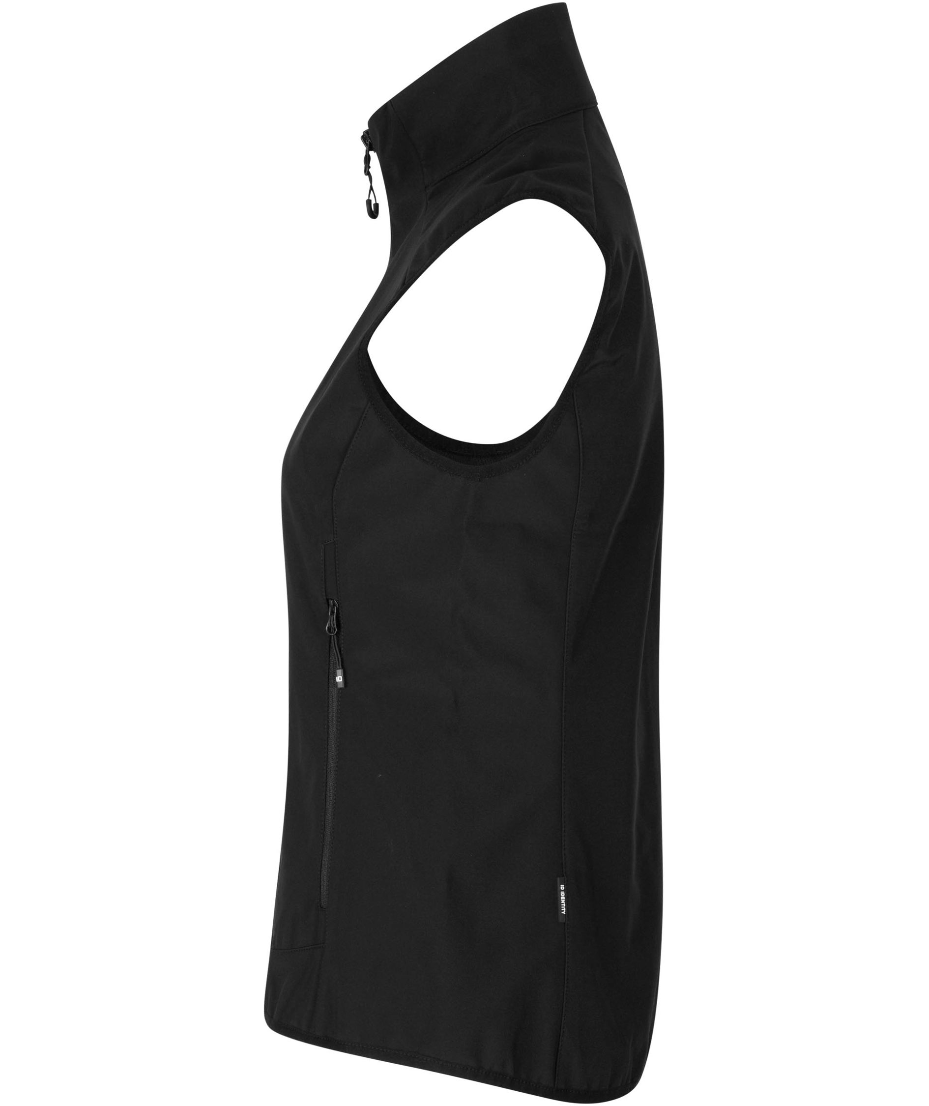 ID funktionel dame softshell vest, Sort, large image number 2