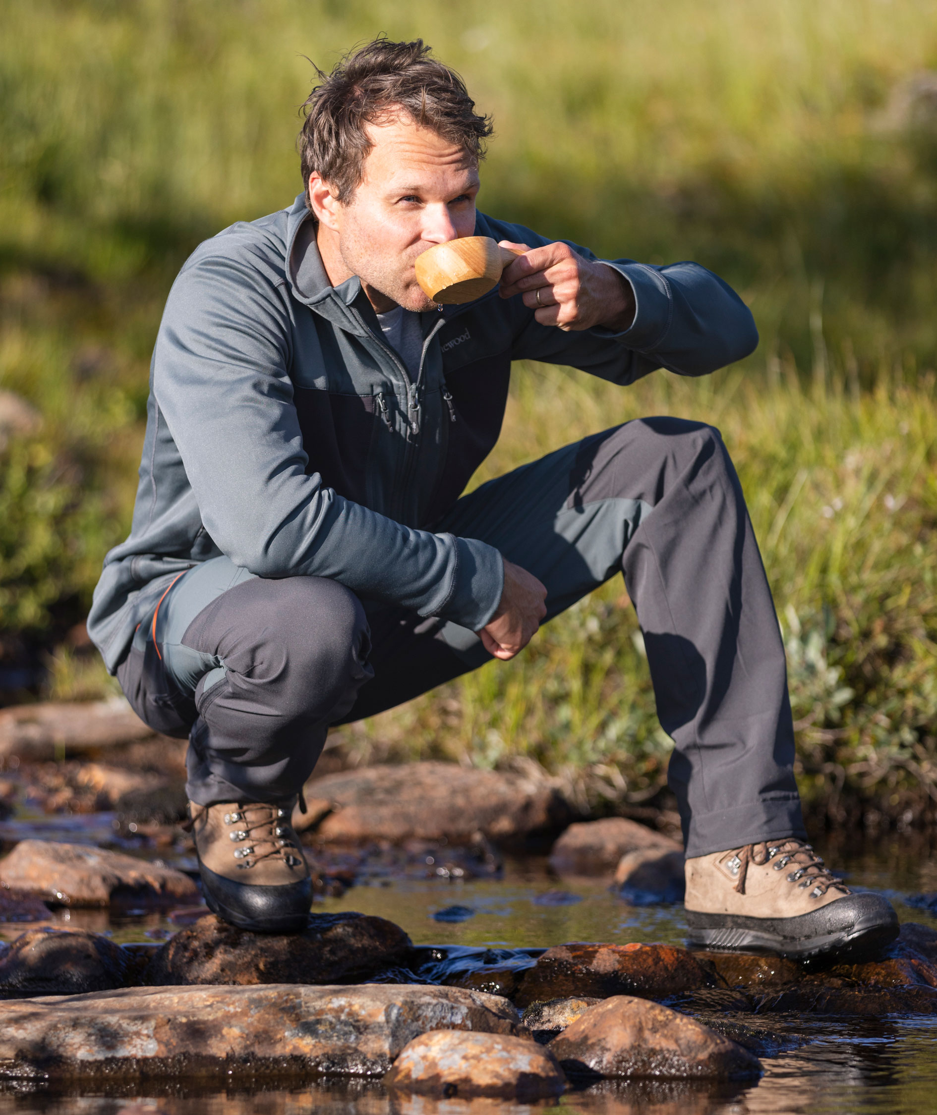 Pinewood Abisko Brenton fritidsbukser, Urban Grey/Dark Anthracite, large image number 5