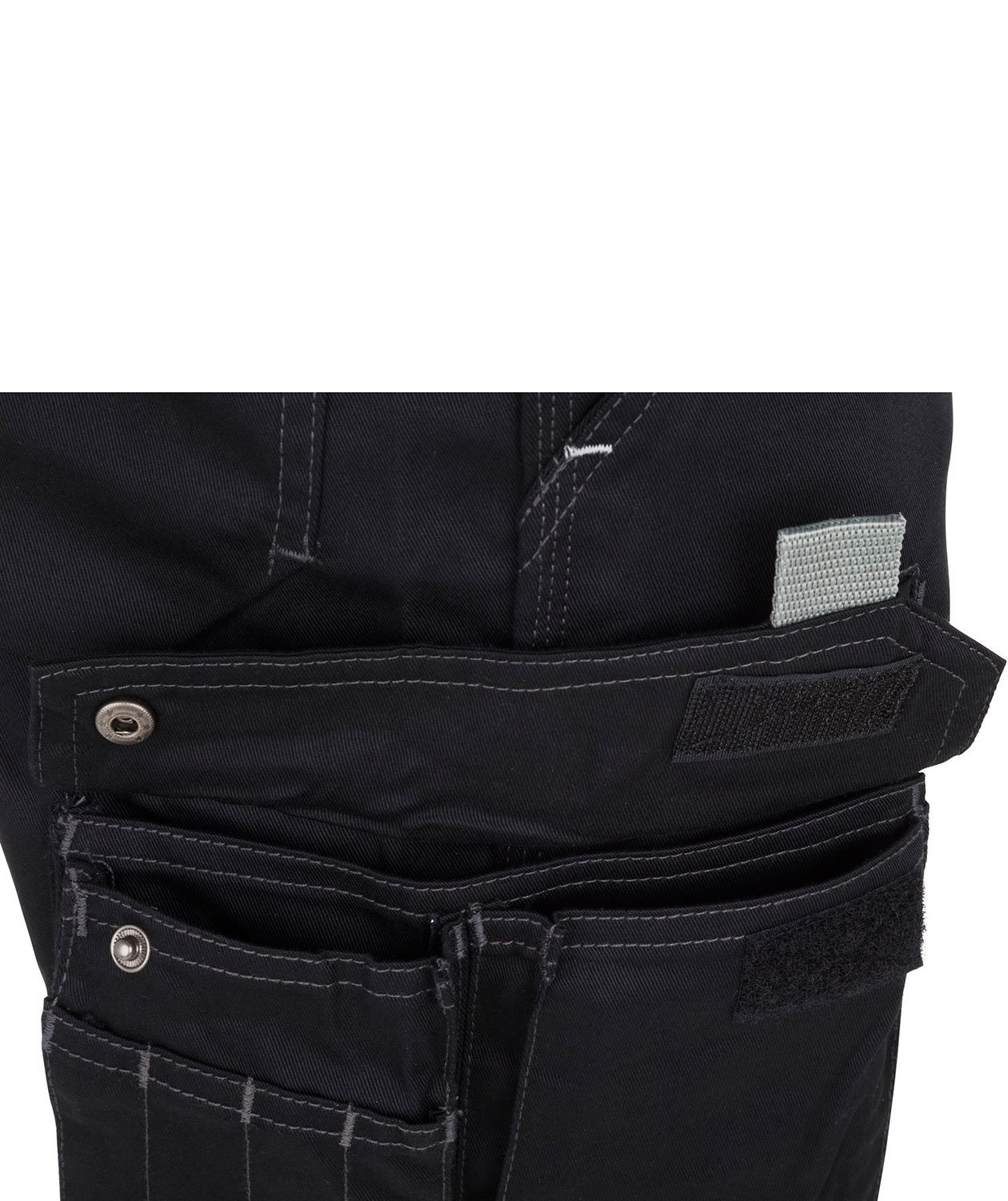 Kramp Original Light work trousers with belt, Black, large image number 6