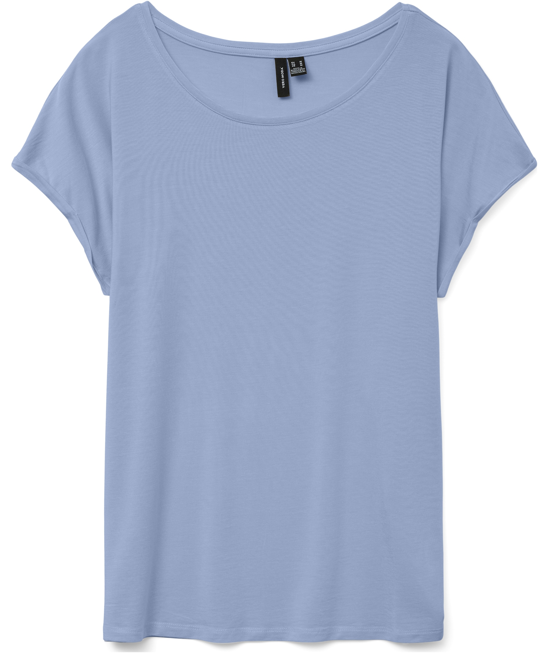 Vero Moda VMAVA PLAIN dame T-skjorte, Brunnera Blue, Brunnera Blue, swatch