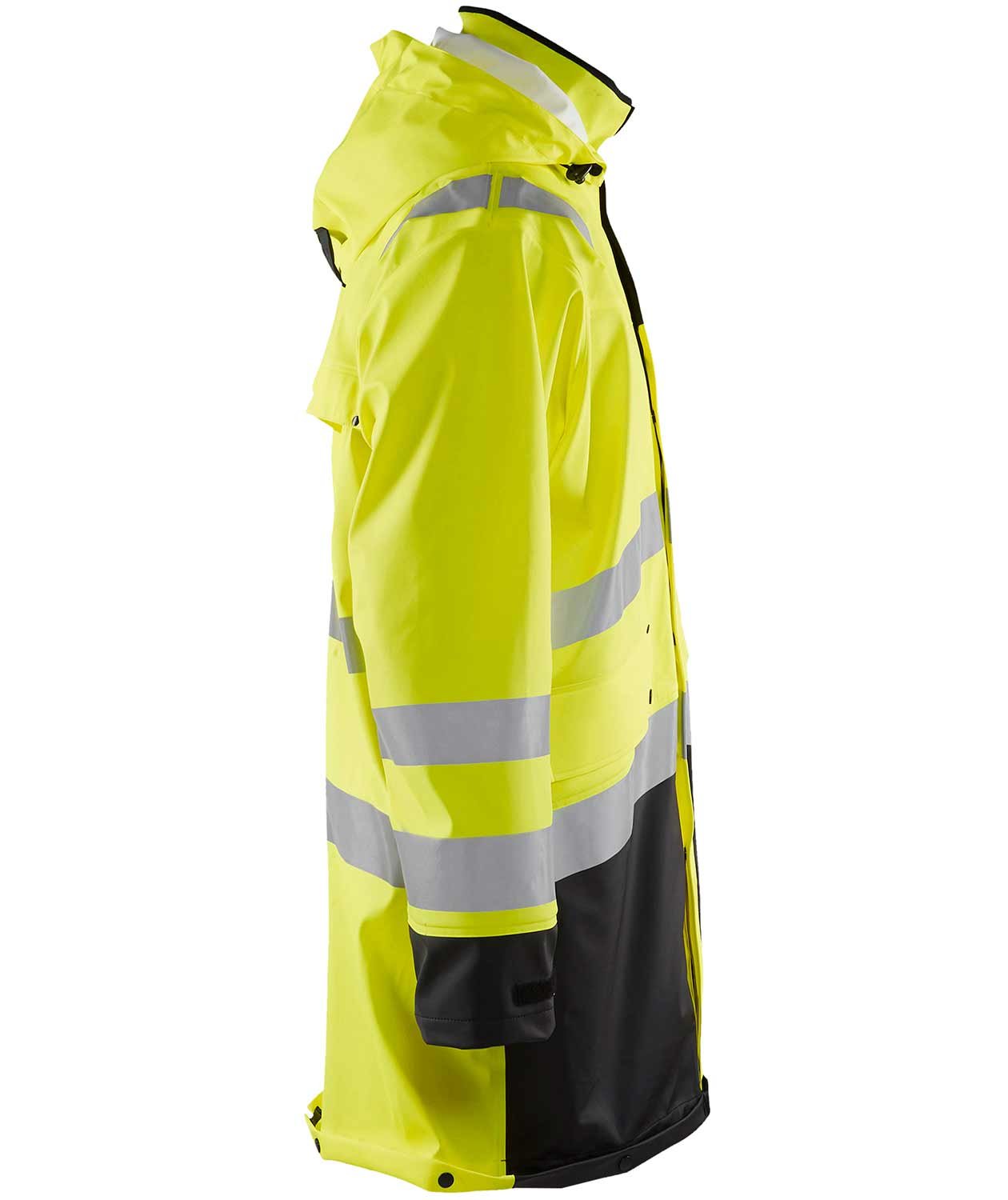 Bl&aring;kl&auml;der long raincoat, Hi-vis Yellow/Black, large image number 2