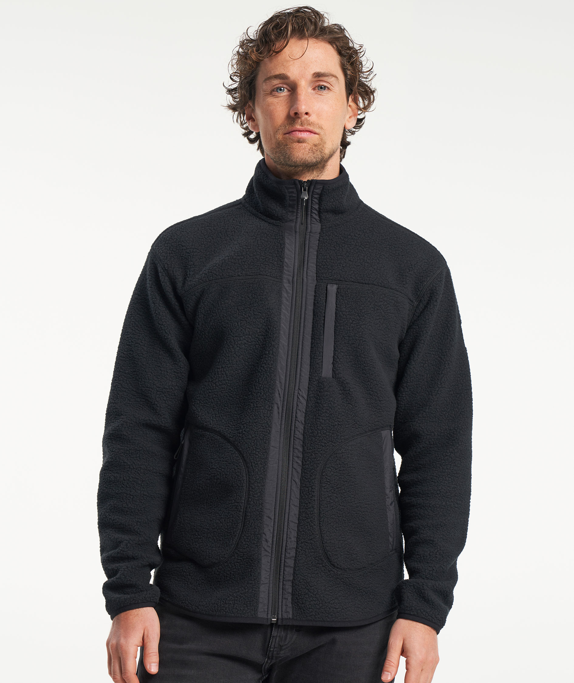 Tenson Yoke fiberpelsjakke, Black, large image number 7