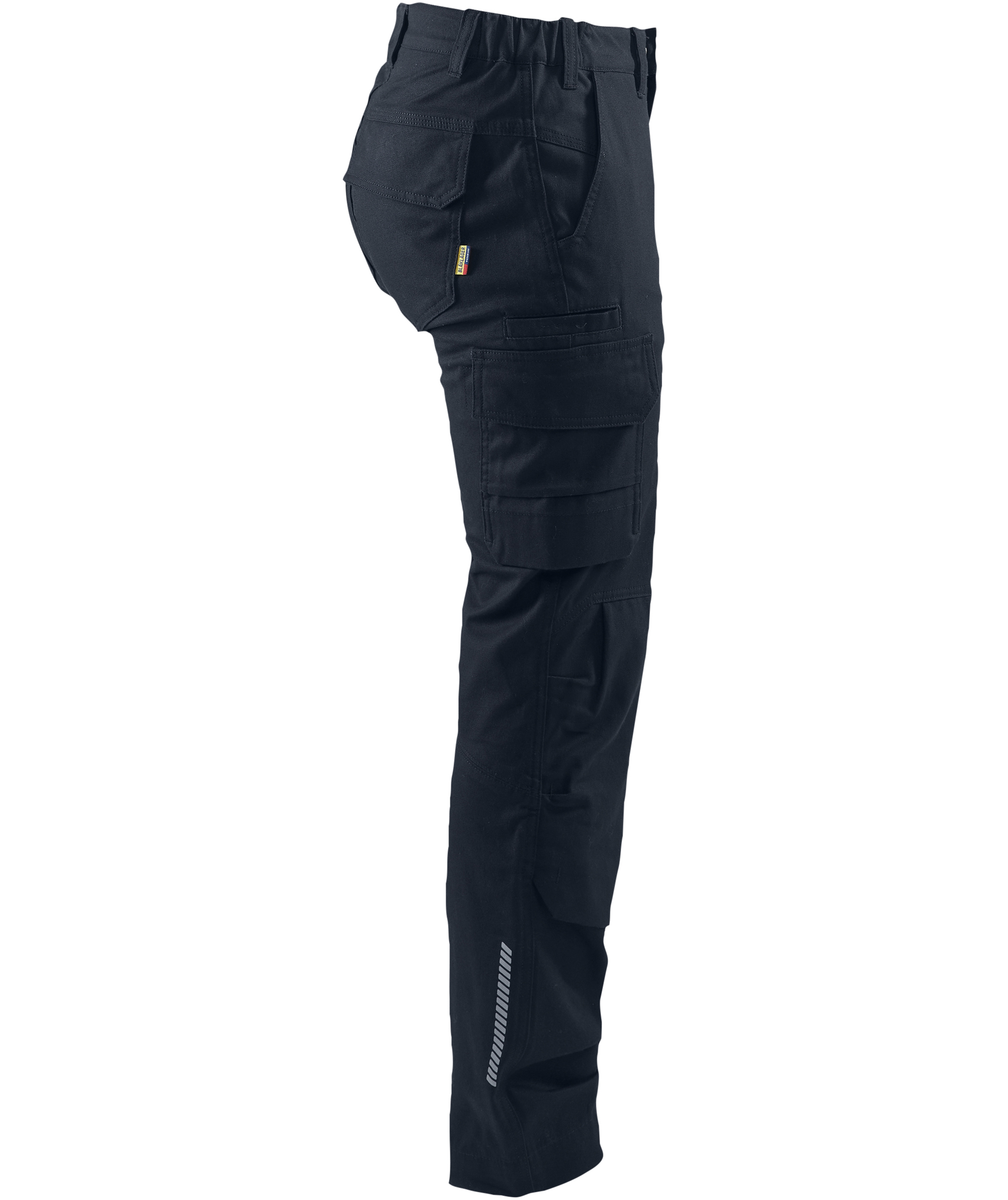 Bl&aring;kl&auml;der dame arbejdsbukser, M&oslash;rk Marine, large image number 3