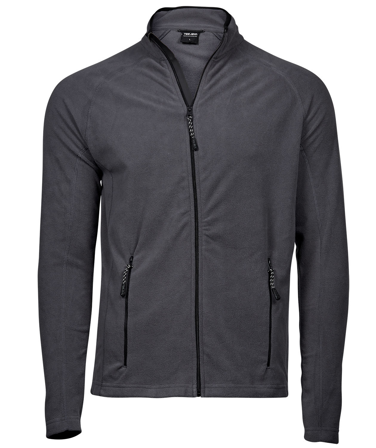 Tee Jays Active fleece cardigan, Dark-Grey