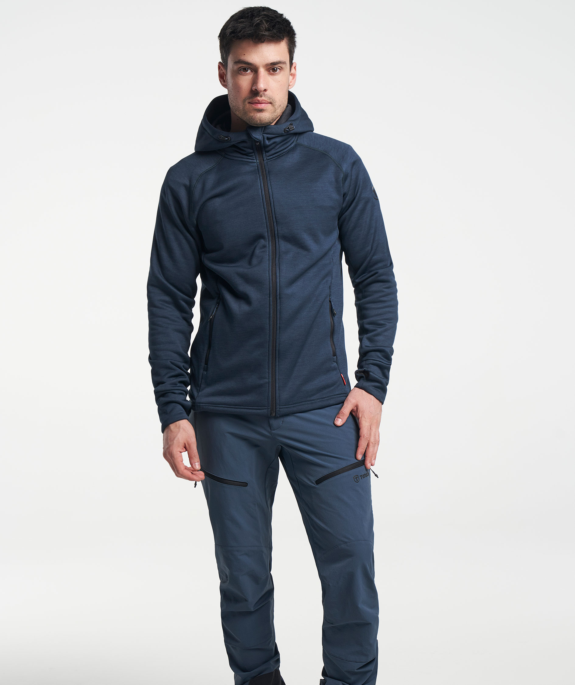 Tenson TXlite Hoodie mit Rei&szlig;verschluss, Dark blue