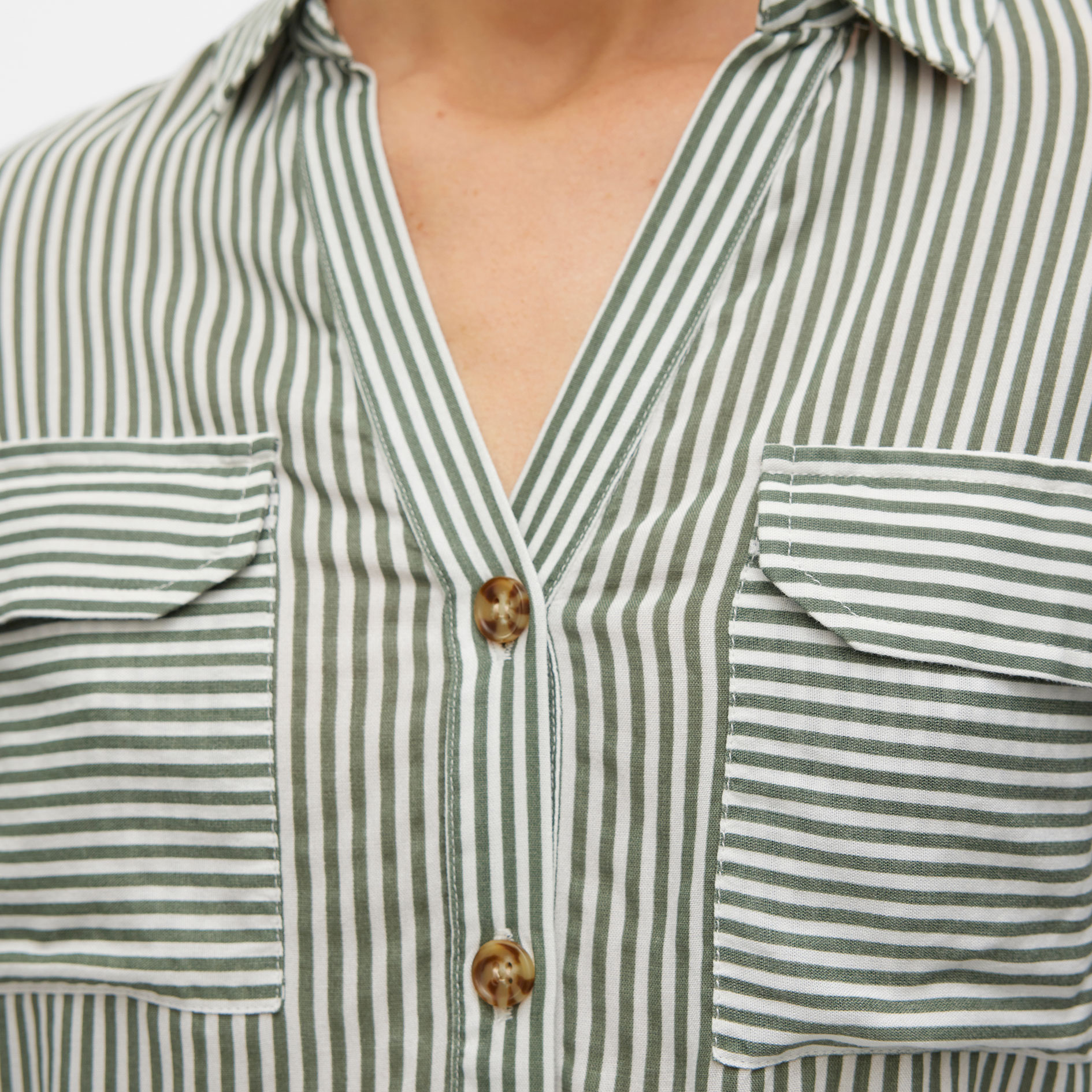 Vero Moda VMBUMPY dame skjorte, Laurel Wreath Stripe, large image number 4