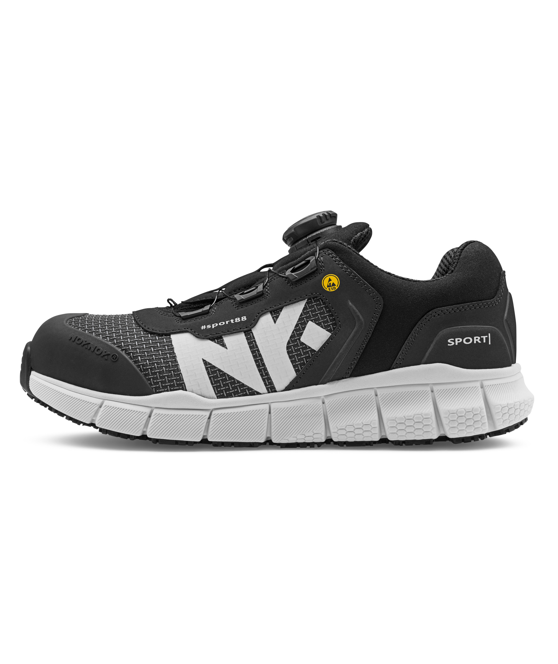 Noknok Sport88 skyddsskor S1P, Svart