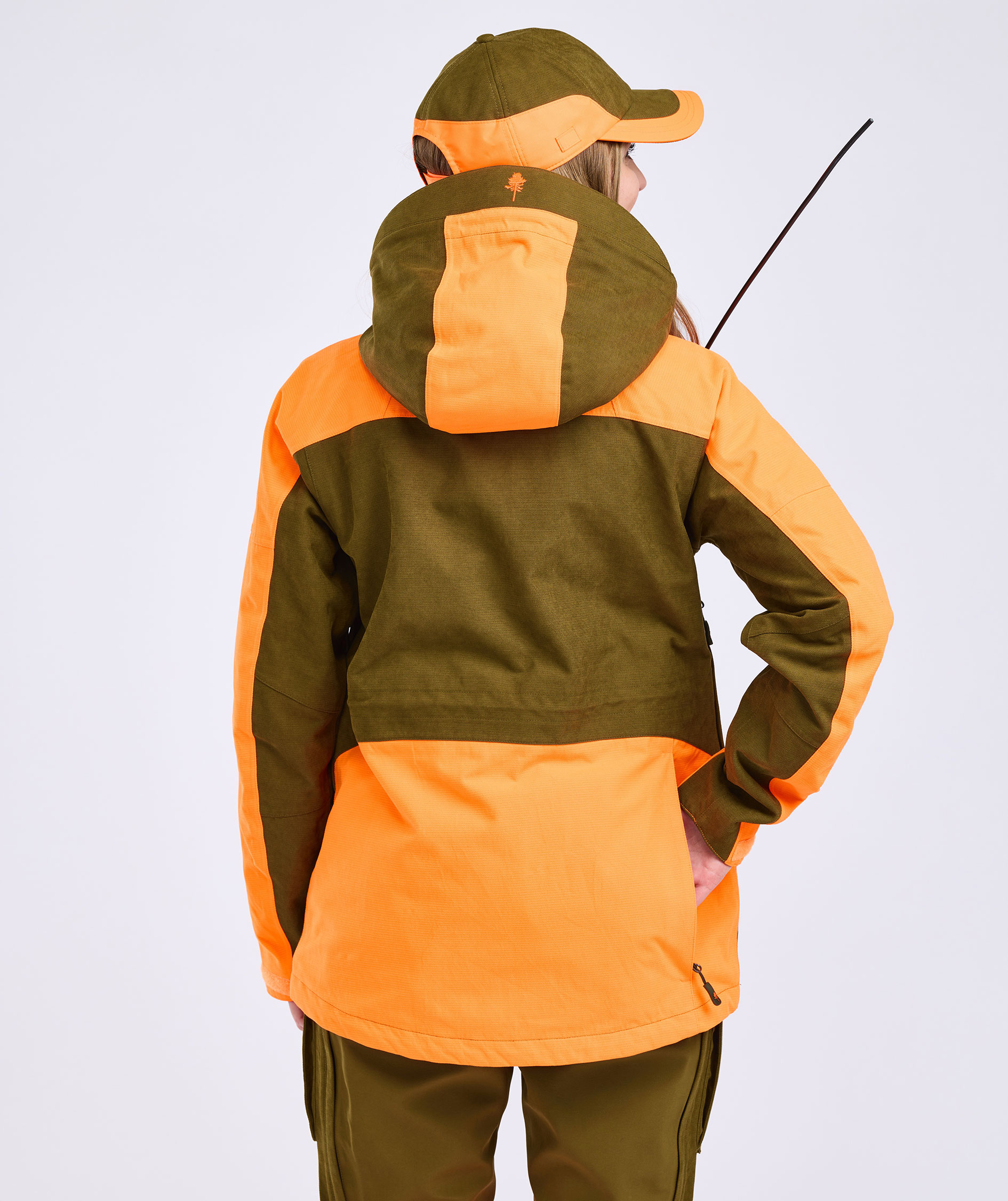 Pinewood&nbsp;Furudal Expert 2L Hunting damejakke, Olive Green/Orange, large image number 3