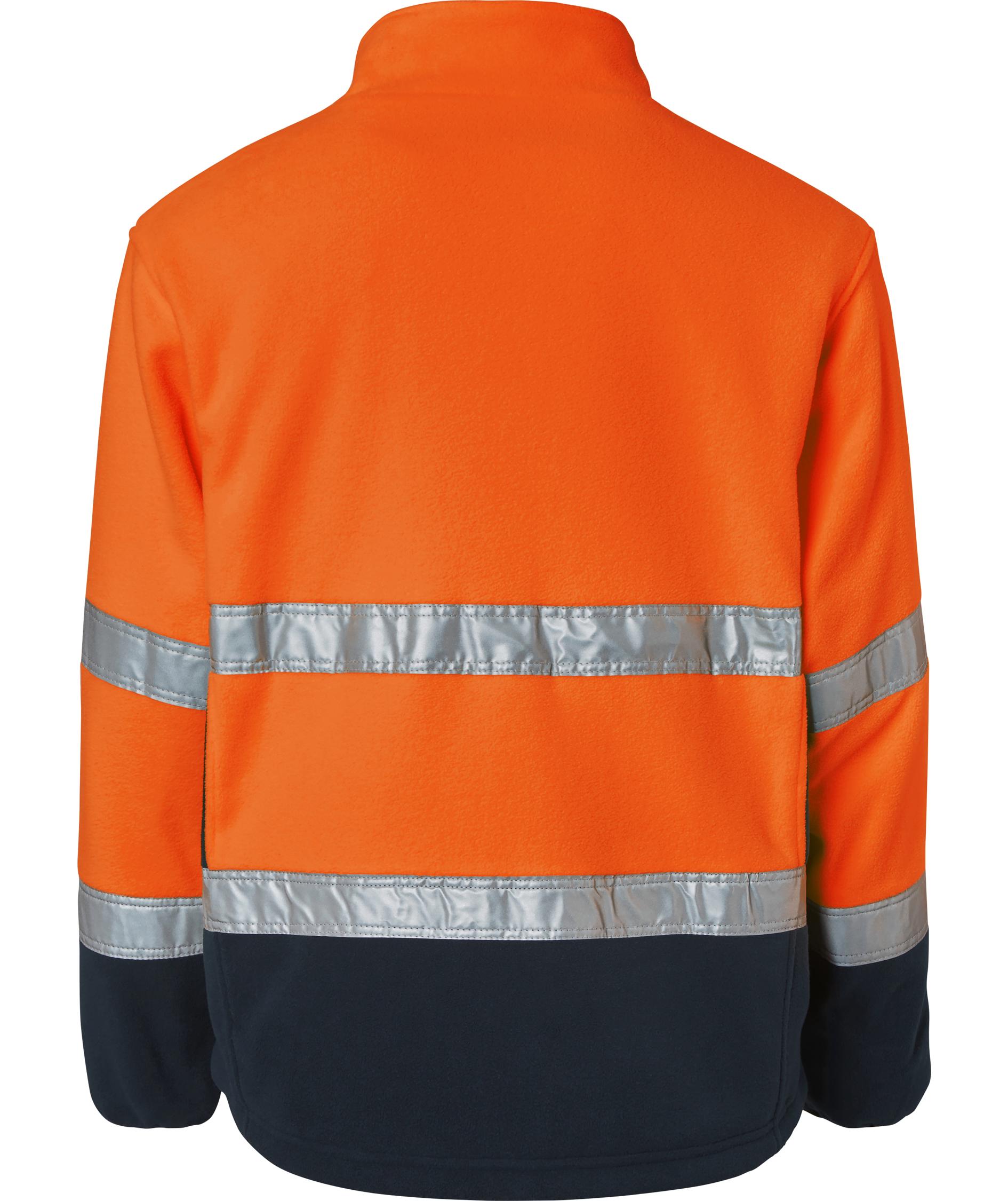 Top Swede fleecejakke 264, Hi-Vis Orange/Navy