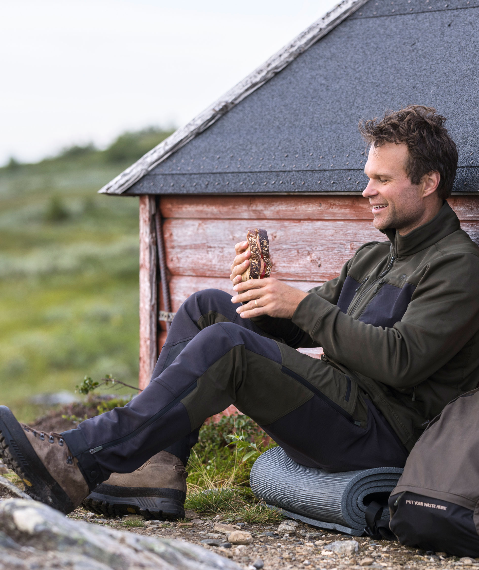 Pinewood Abisko Adventure jagtbukser, Moss green, large image number 14