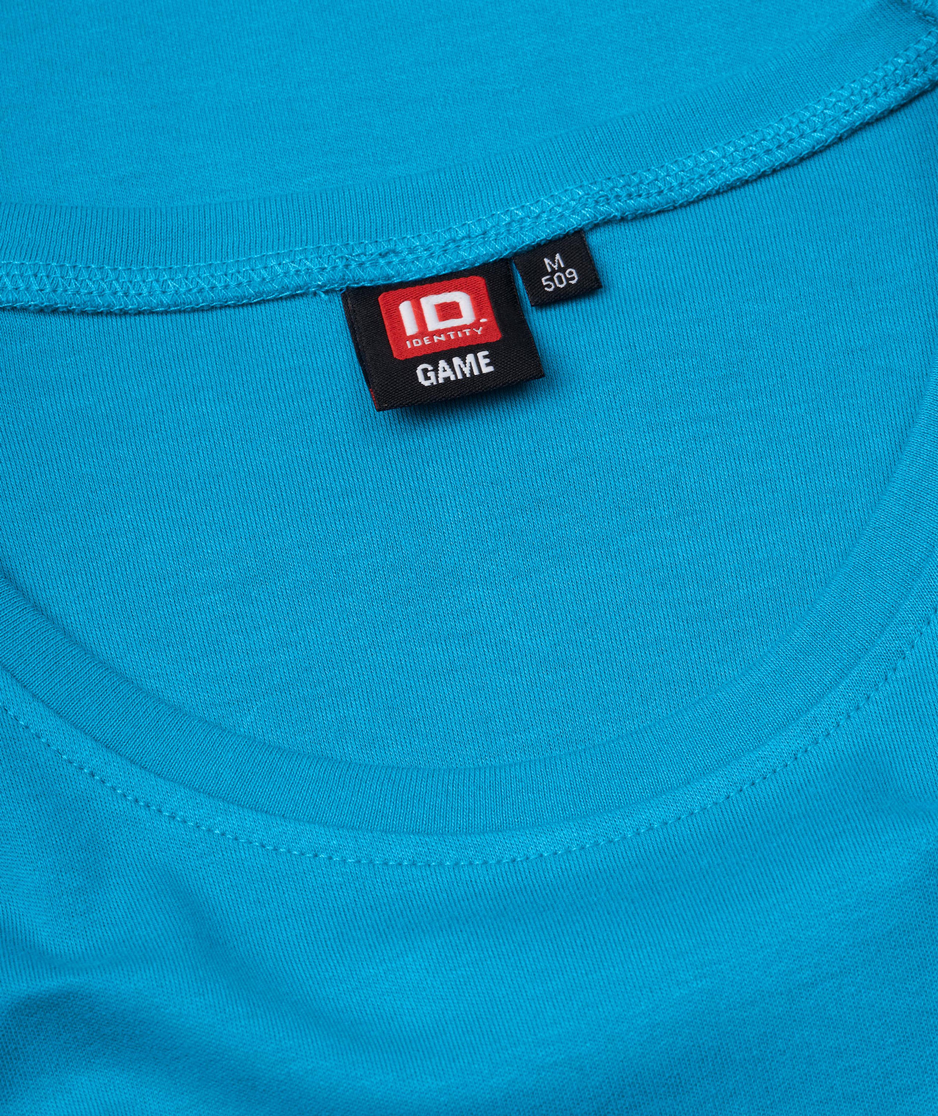 ID Interlock lang&aelig;rmet dame T-shirt, Turkis, large image number 3