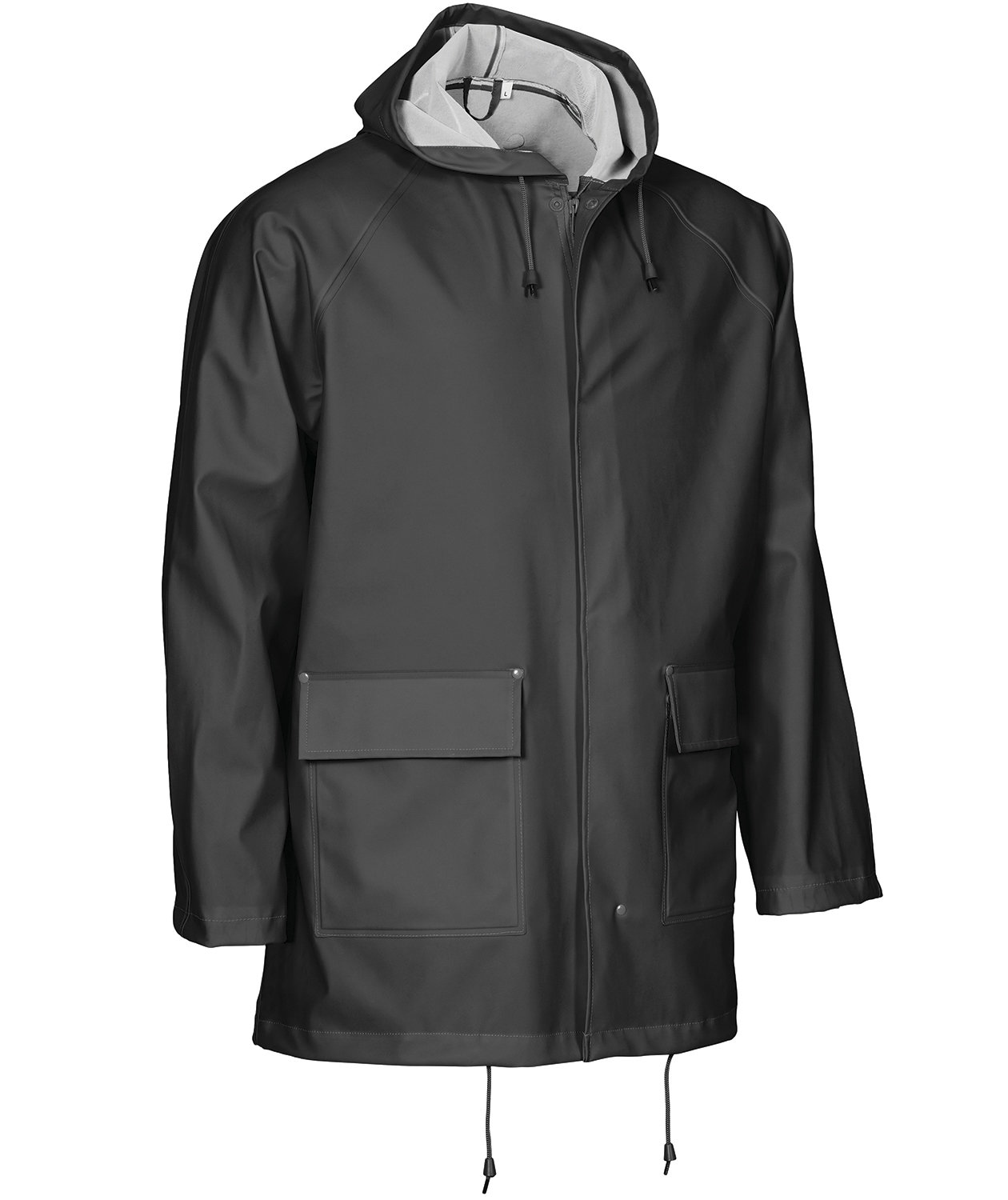 ELKA Elements Outdoor PU/PVC regnjacka, Svart