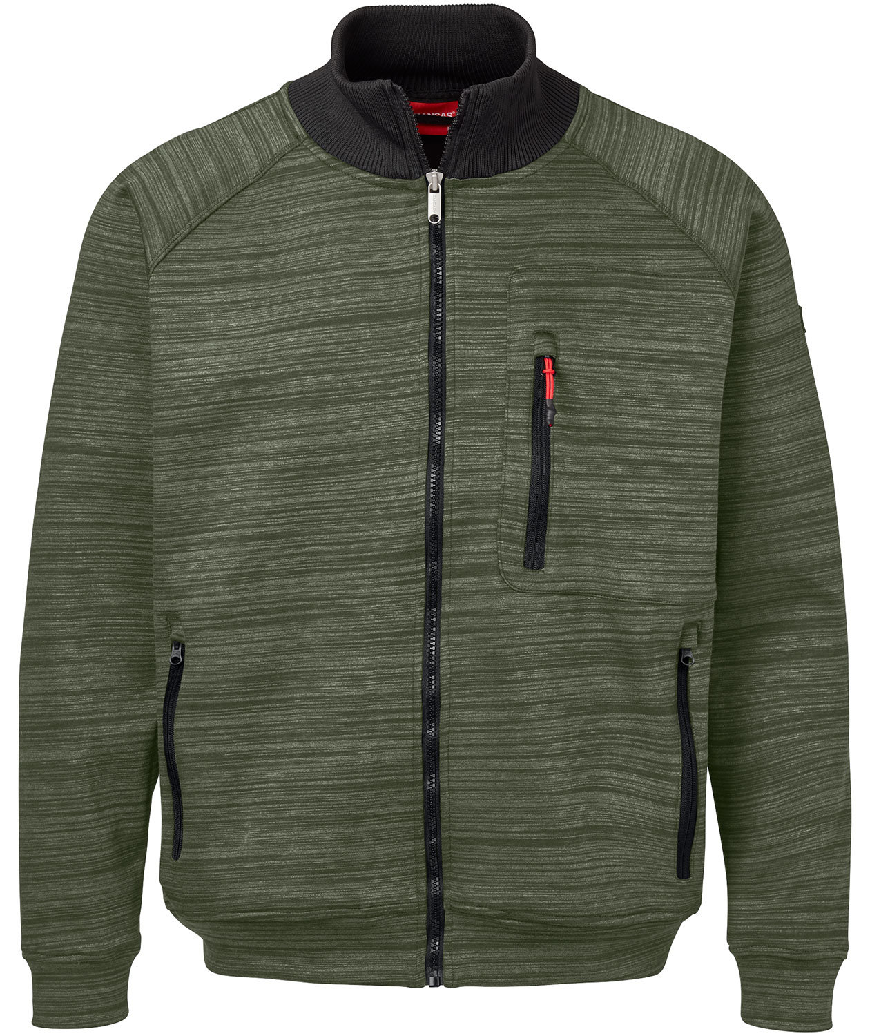 Kansas Icon X sweatjacka, Milit&auml;rgr&ouml;n/Svart