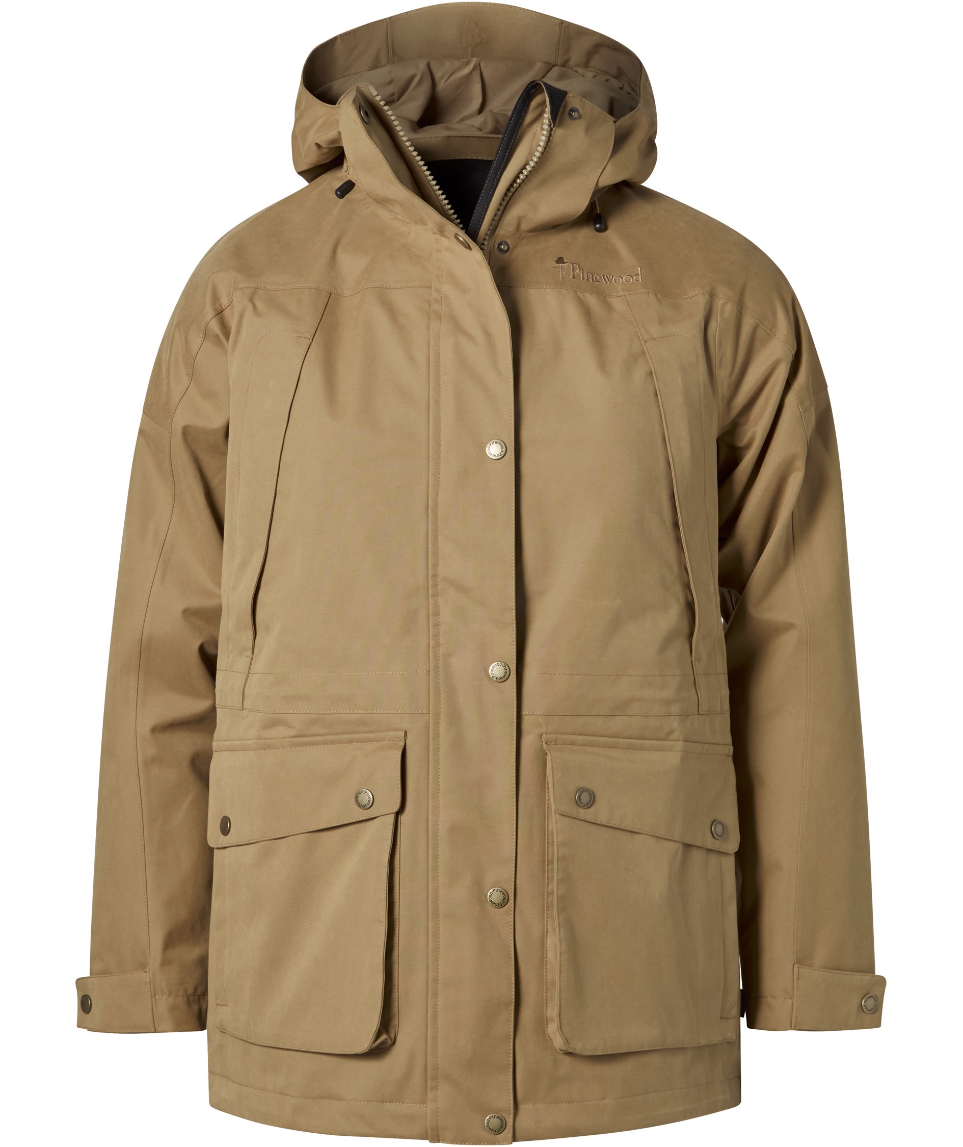 Pinewood&nbsp;Nydala Classic 2L dame parkajakke, Dark Sandstone, Dark Sandstone, swatch