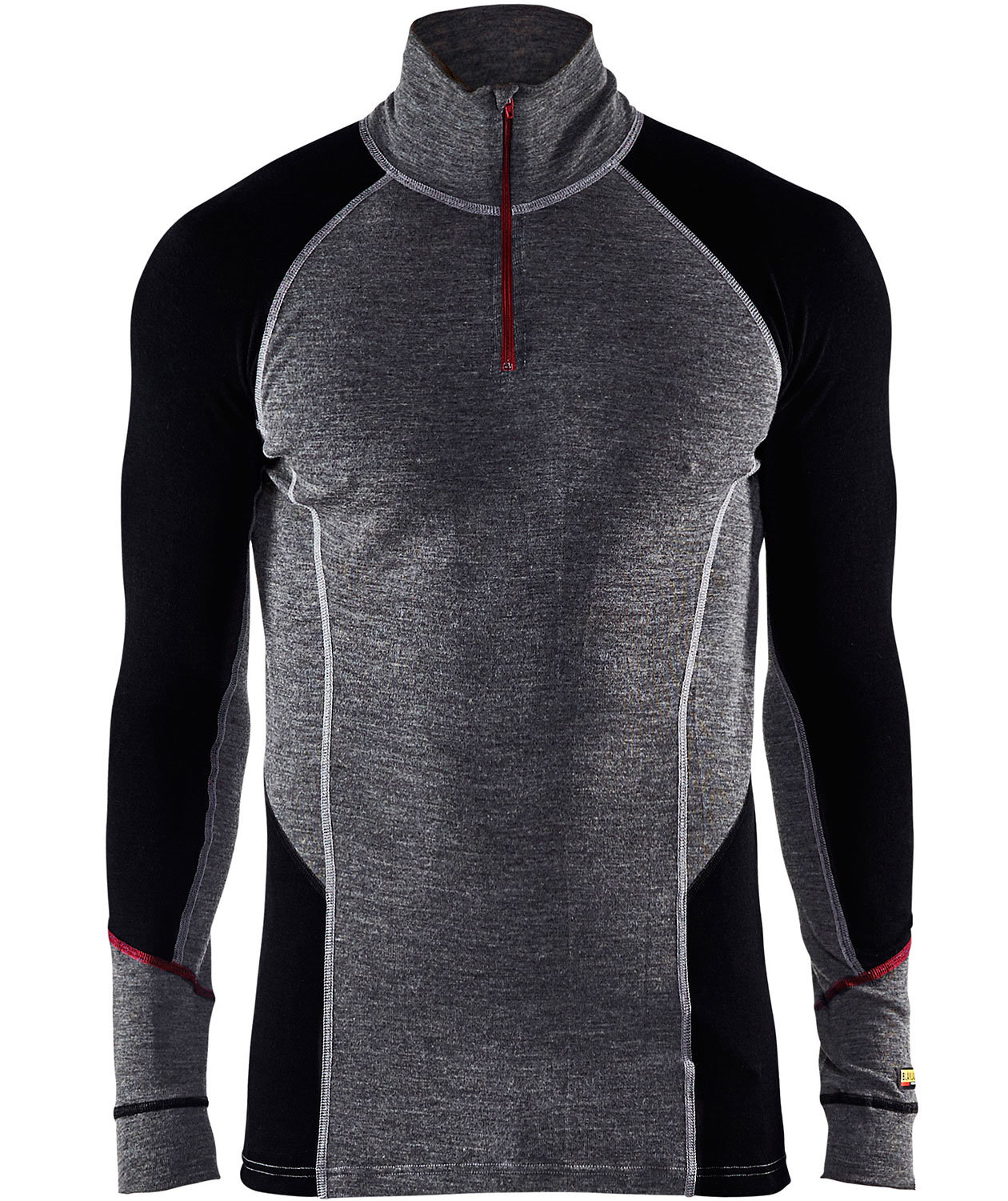 Bl&aring;kl&auml;der XWARM undertr&ouml;ja med merinoull, Gr&aring;/Svart