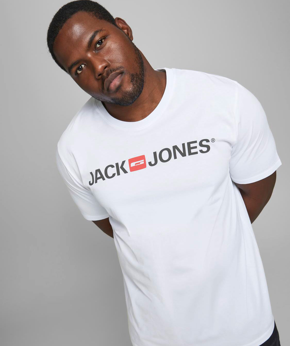 Jack & Jones Plus JJECORP LOGO T-shirt, White