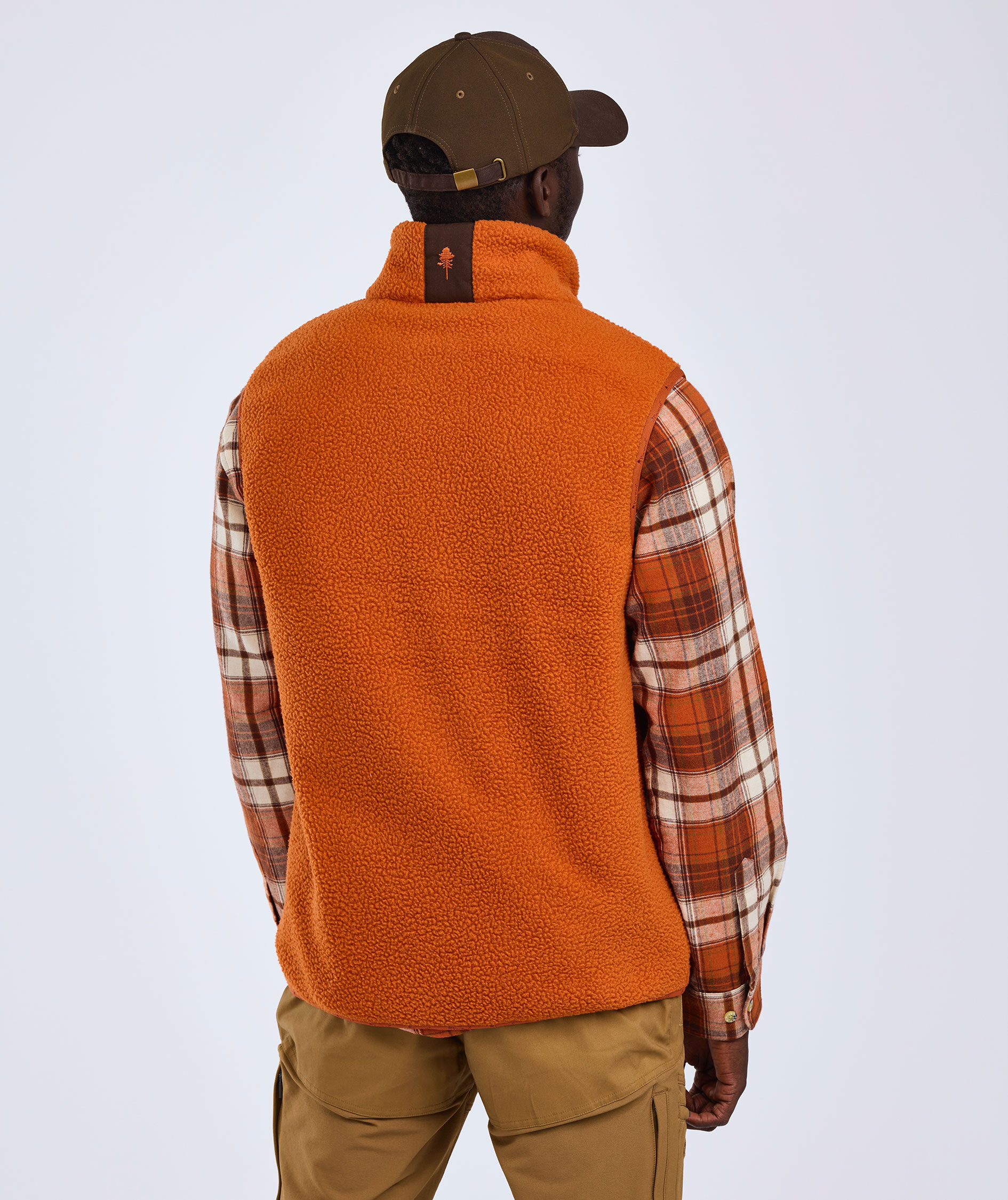 Pinewood&nbsp;Pile fiberpelsvest, Orange Clay/Dark Brown, large image number 3