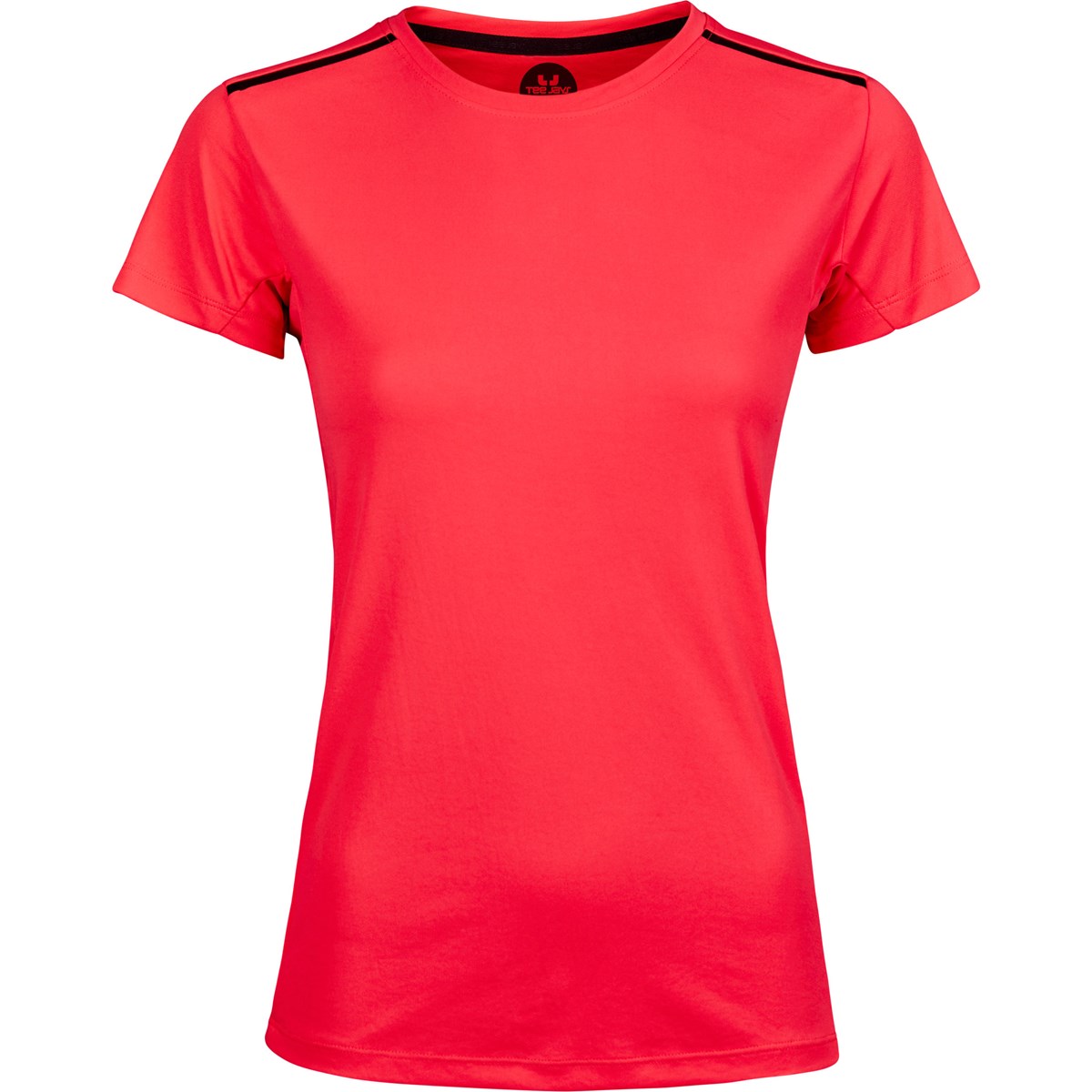 Tee Jays luxury dame T-shirt med logotryk, , large image number 0