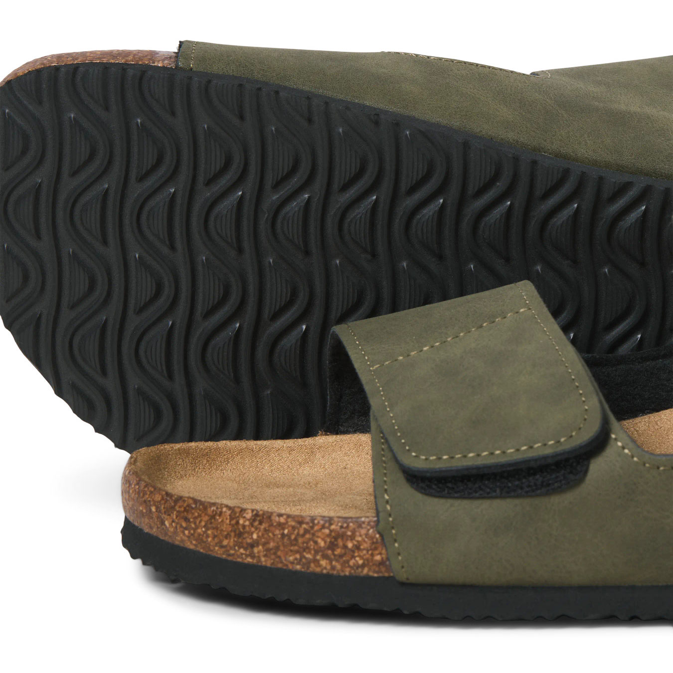 Jack & Jones JFWCENTRAL Sandalen, Anthracite, large image number 2