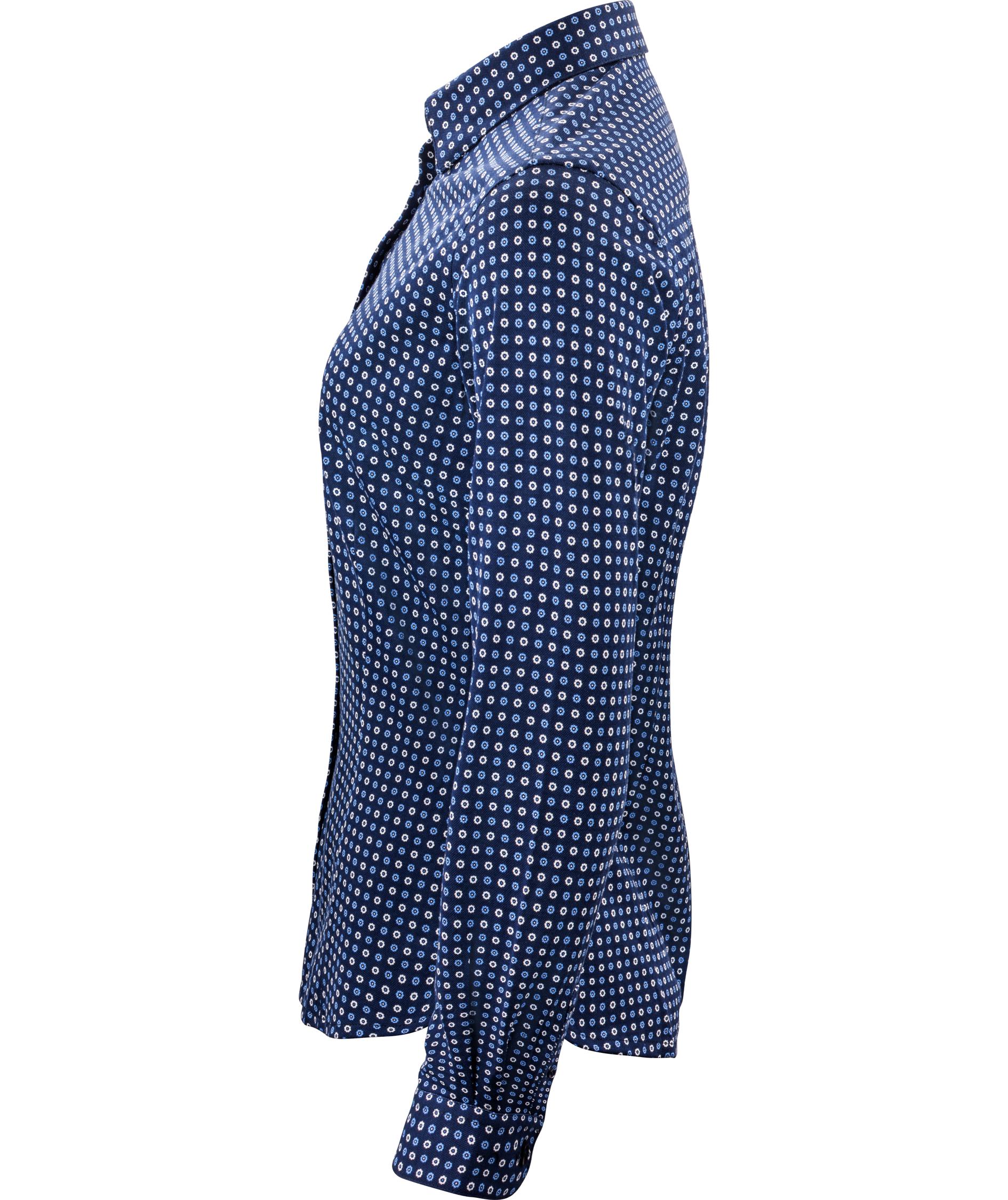 J. Harvest & Frost Piqu&eacute; Indigo Bow 131 lady fit shirt, Blue Print, large image number 2