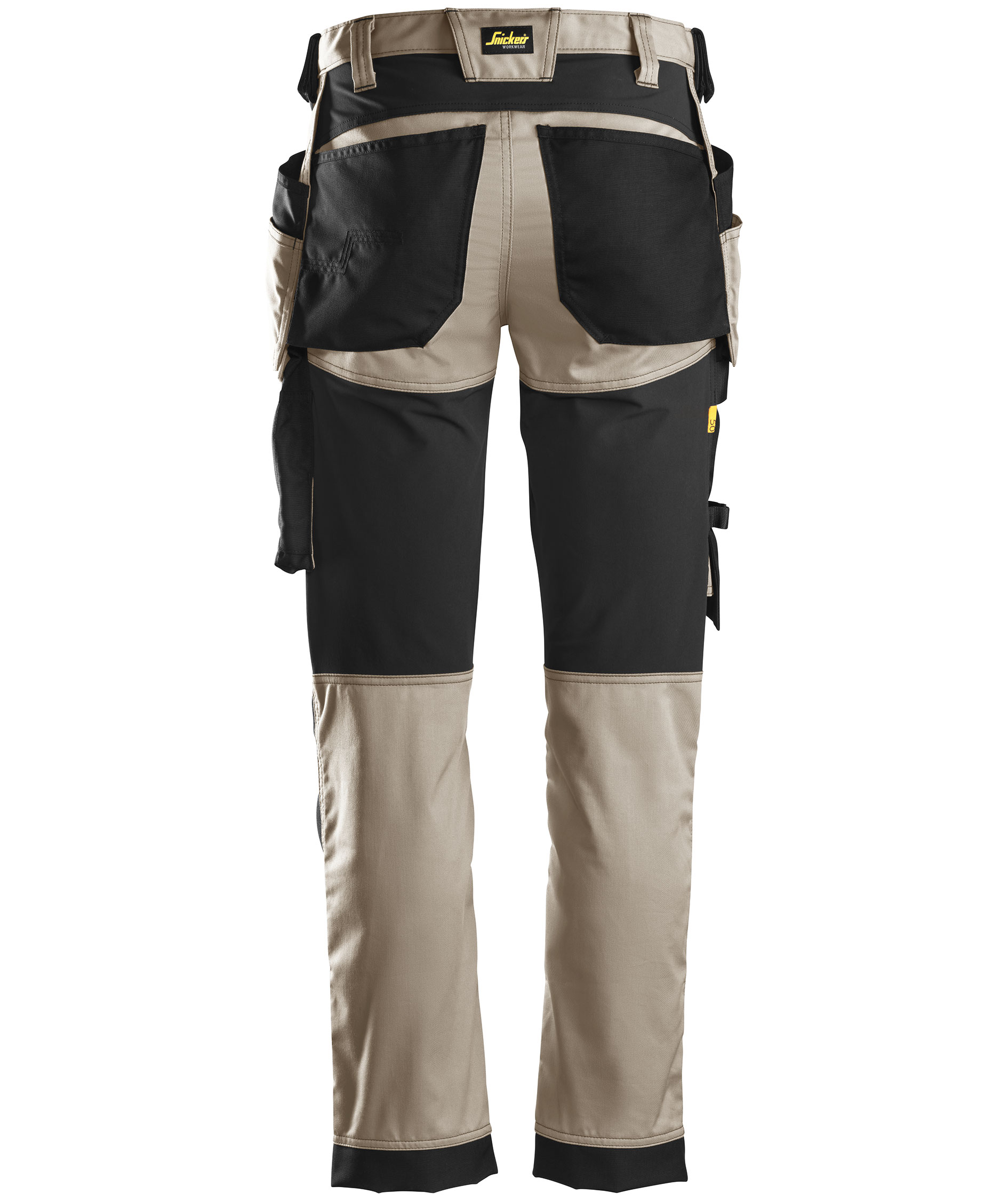Snickers AllroundWork hantverksbyxa 6241, Khaki/Svart, large image number 2