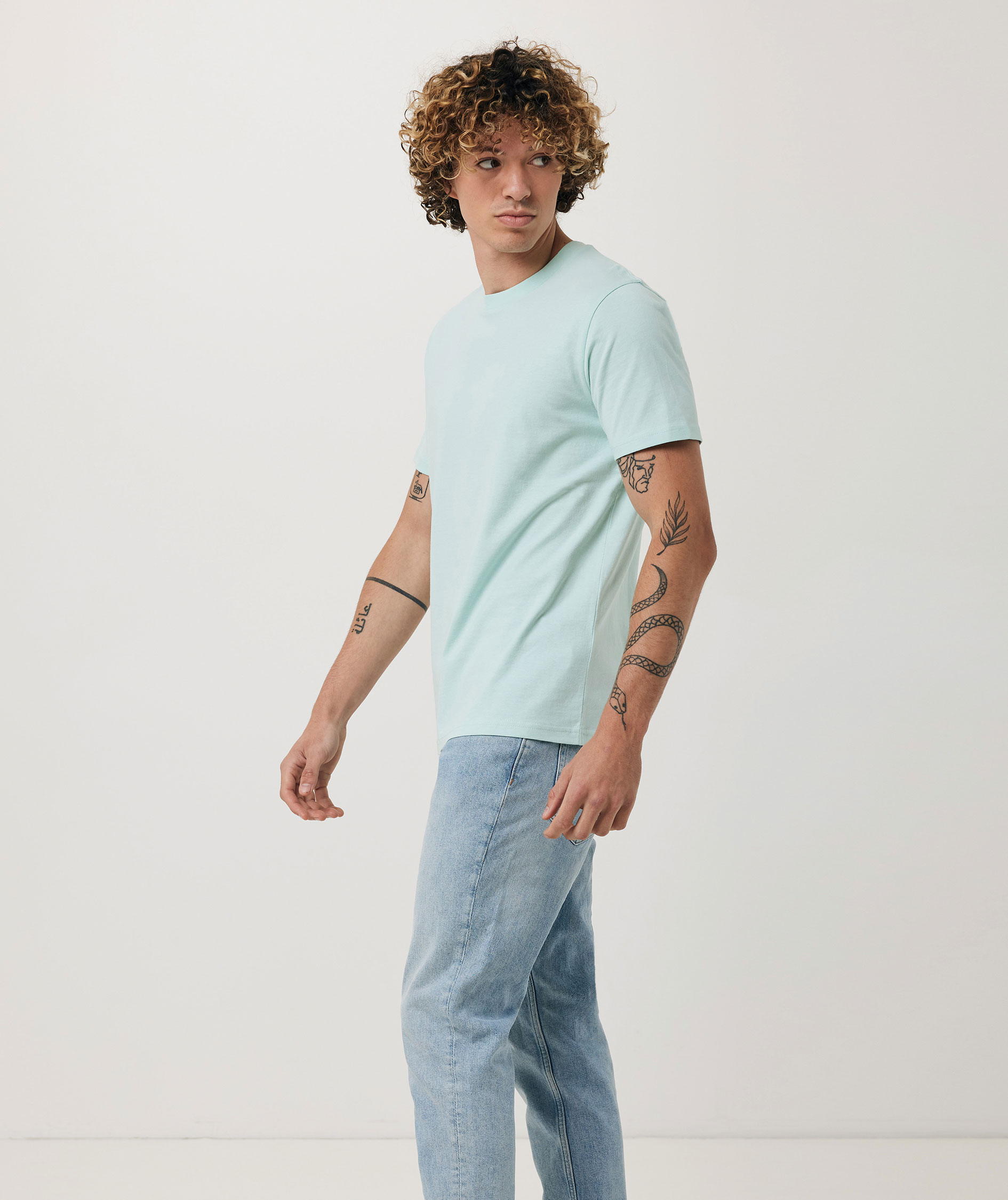 Iqoniq Brett T-shirt, Crushed Mint, large image number 4