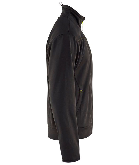 Bl&aring;kl&auml;der Unite sweat cardigan, Svart/Gul, large image number 3