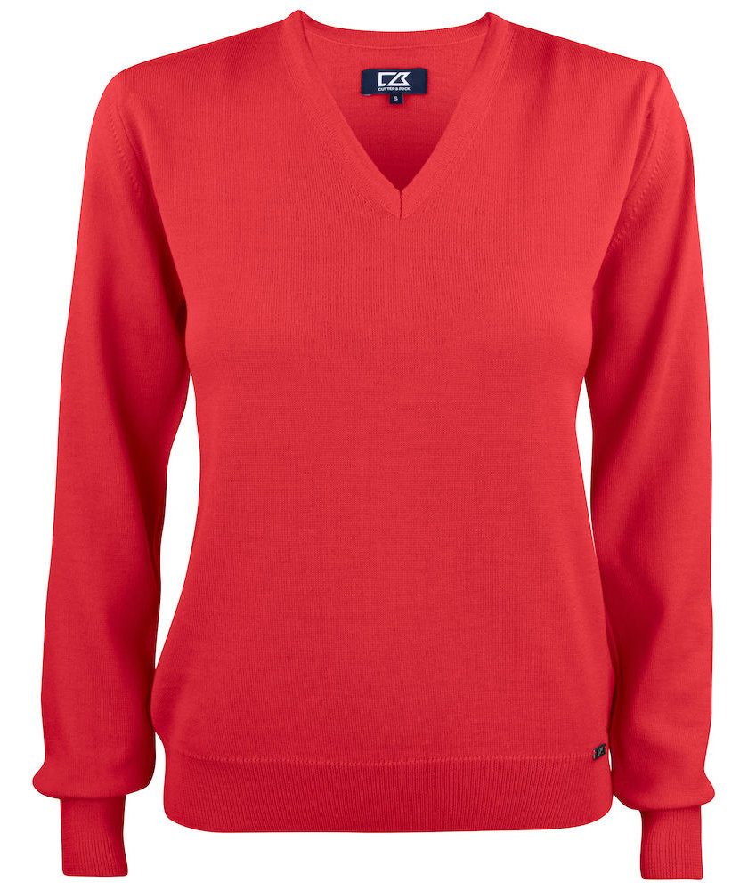 Cutter & Buck Everett women's sweatshirt with merino wool, Red, large image number 0