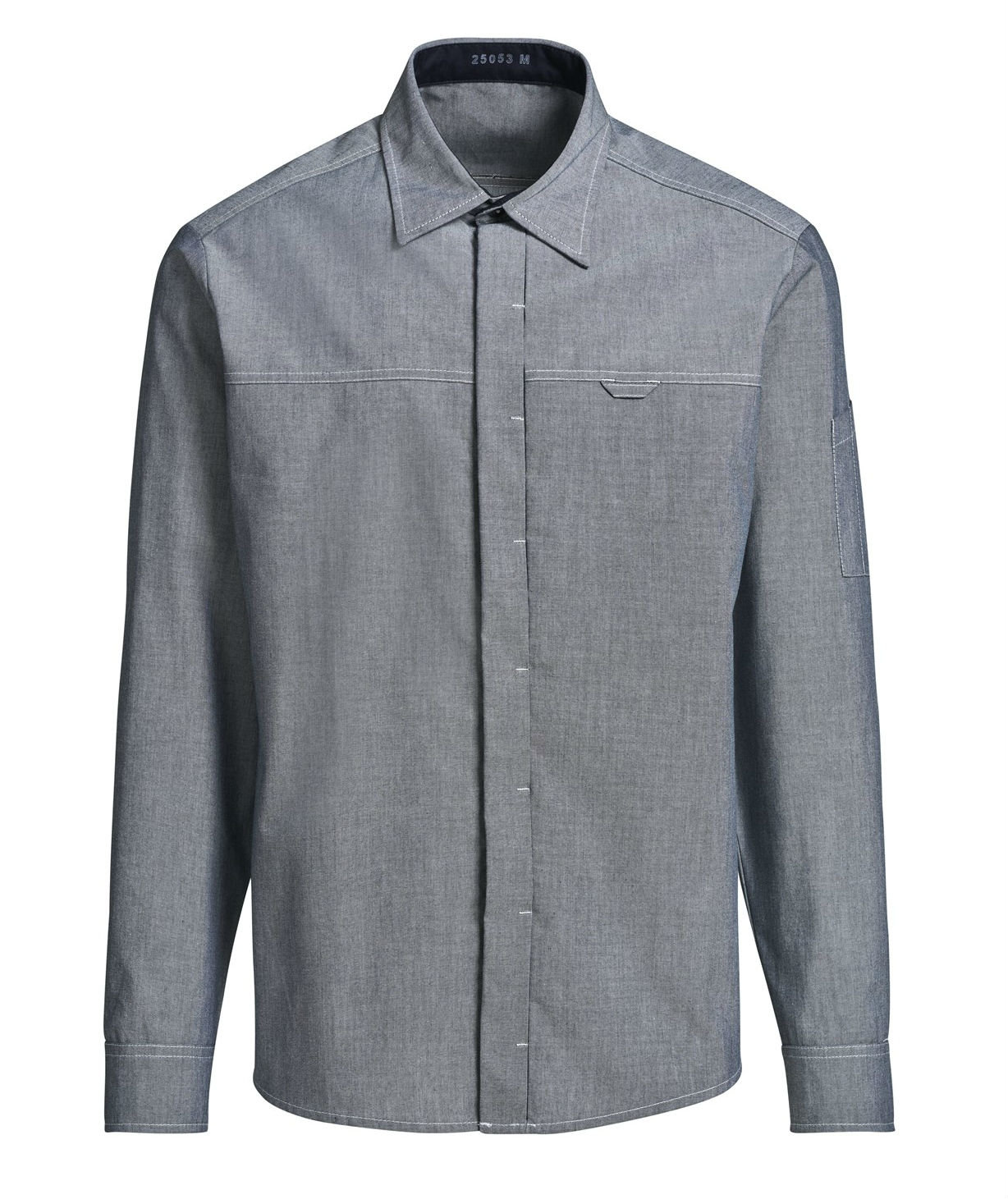 Kentaur modern fit servit&oslash;rskjorte, Chambray Gr&aring;, large image number 0