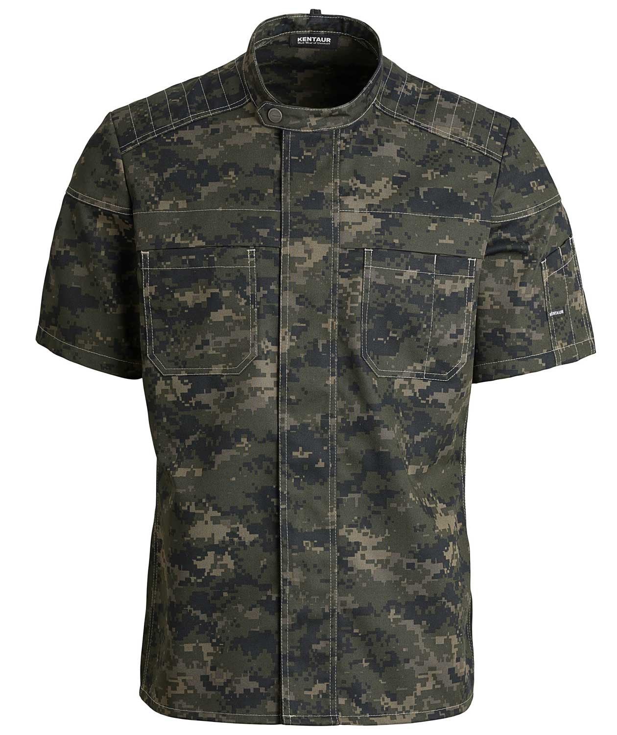 Kentaur Biker kurz&auml;rmelige Koch-/Kellnerjacke, Camouflage