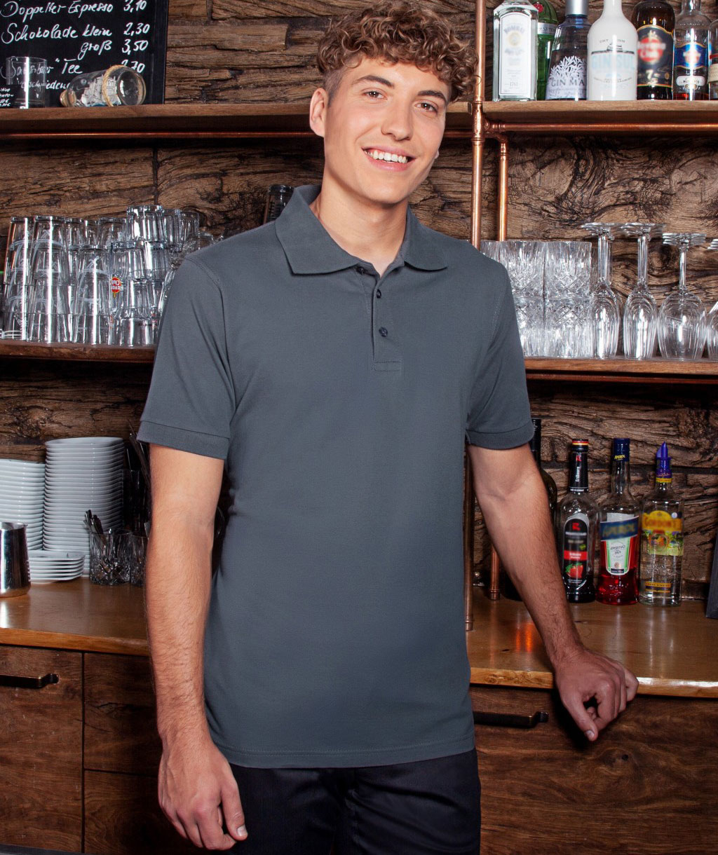 Karlowsky Basic polo T-shirt, Anthracite, large image number 1