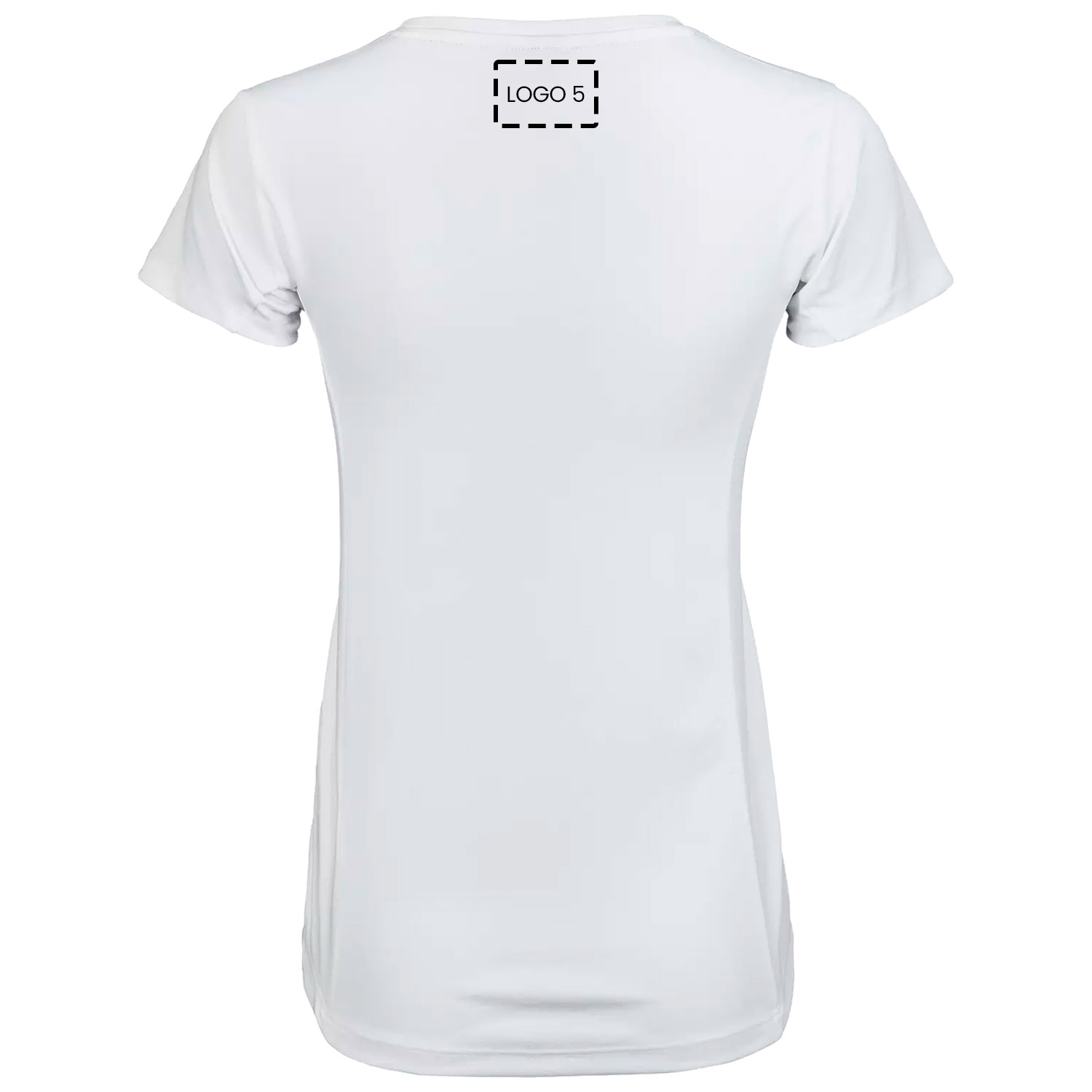 Tee Jays dame luxury T-shirt med logotryk, , large image number 2